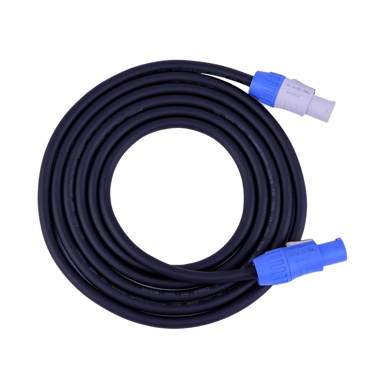 Toronce Seetronic SAC3FCA to SAC3FCB Hand-Built Powercon Cable AC 14 AWG Power
