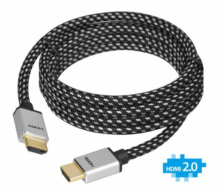 SIIG Woven Braided High Speed HDMI Cable 3m - UHD 4Kx2K (CB-H20G12-S1)