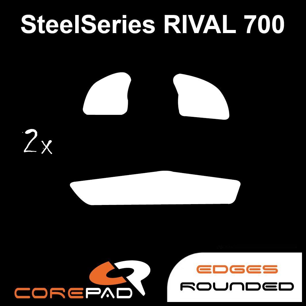 Corepad Skatez SteelSeries Rival 700 710 Replacement Mouse Feet Hyperglide PTFE