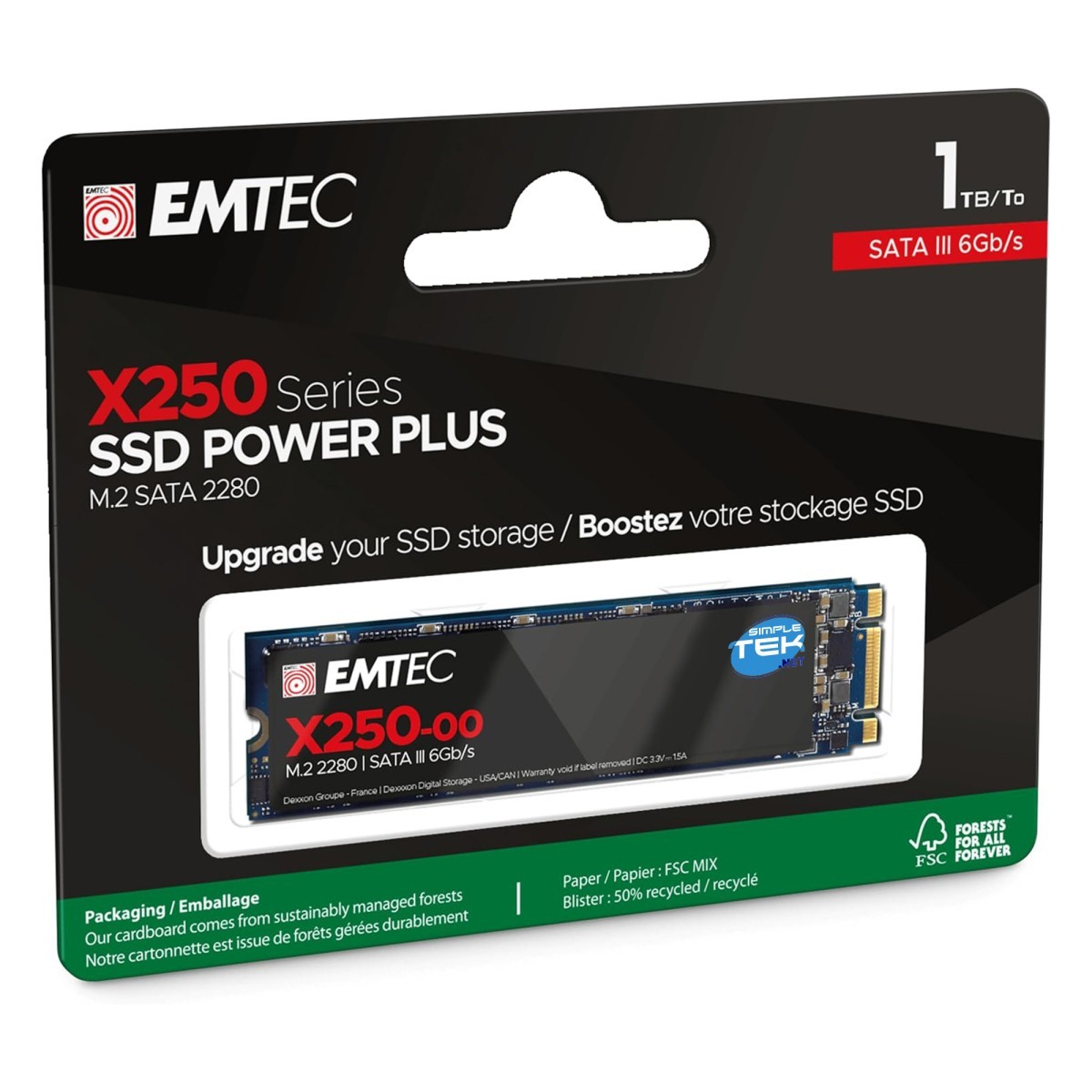 Emtec X250 SSD M.2 SATA NGFF 2280 1TB Desktop Computer AIO PC Notebook