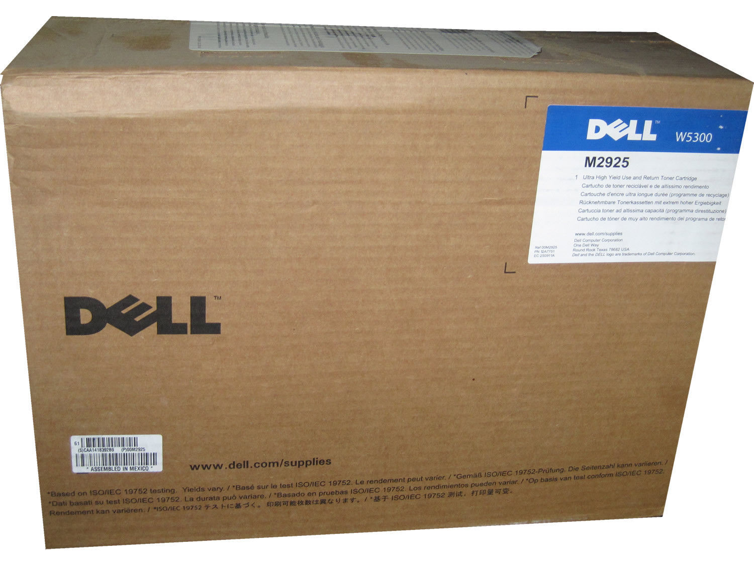 New Genuine Dell W5300 Ultra High Yield Toner Cartridge M2925 C3044 310-4585