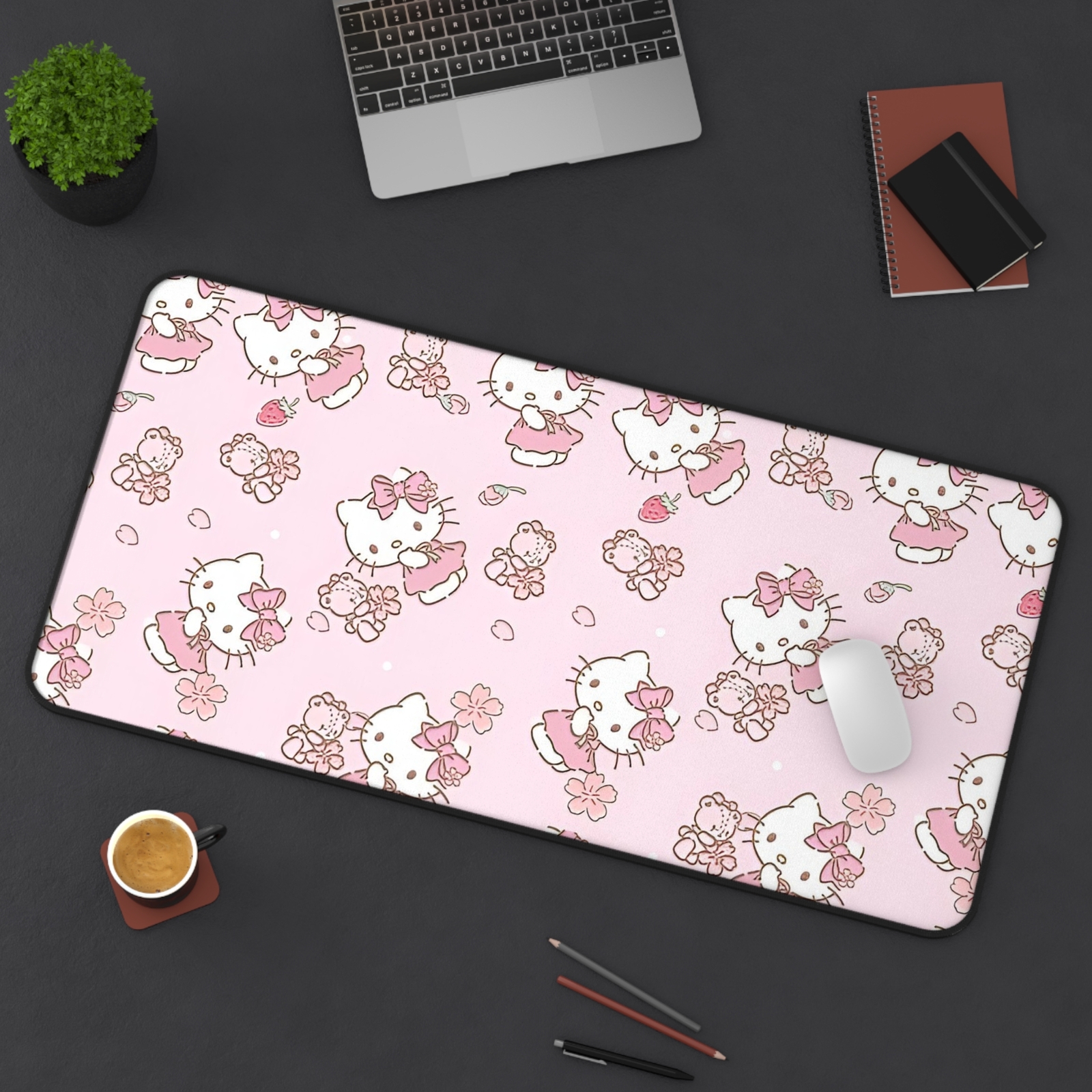 Cute Hello Kitty Desk Mat | Hello Kitty Mouse Pad | Office Decor | Gamer Gift
