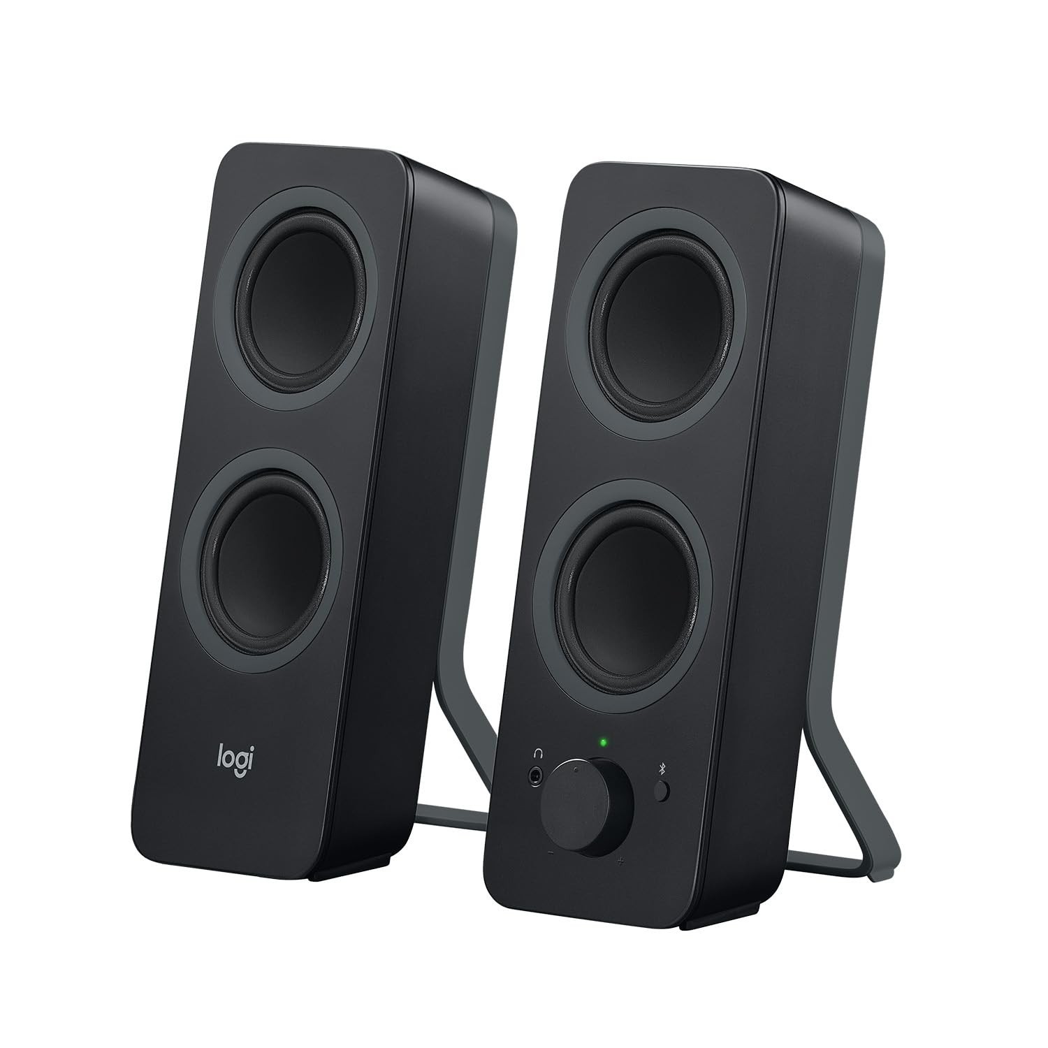 Logitech Z207 2.0 Stereo Computer Speakers Wireless Bluetooth AUX 10W - Black