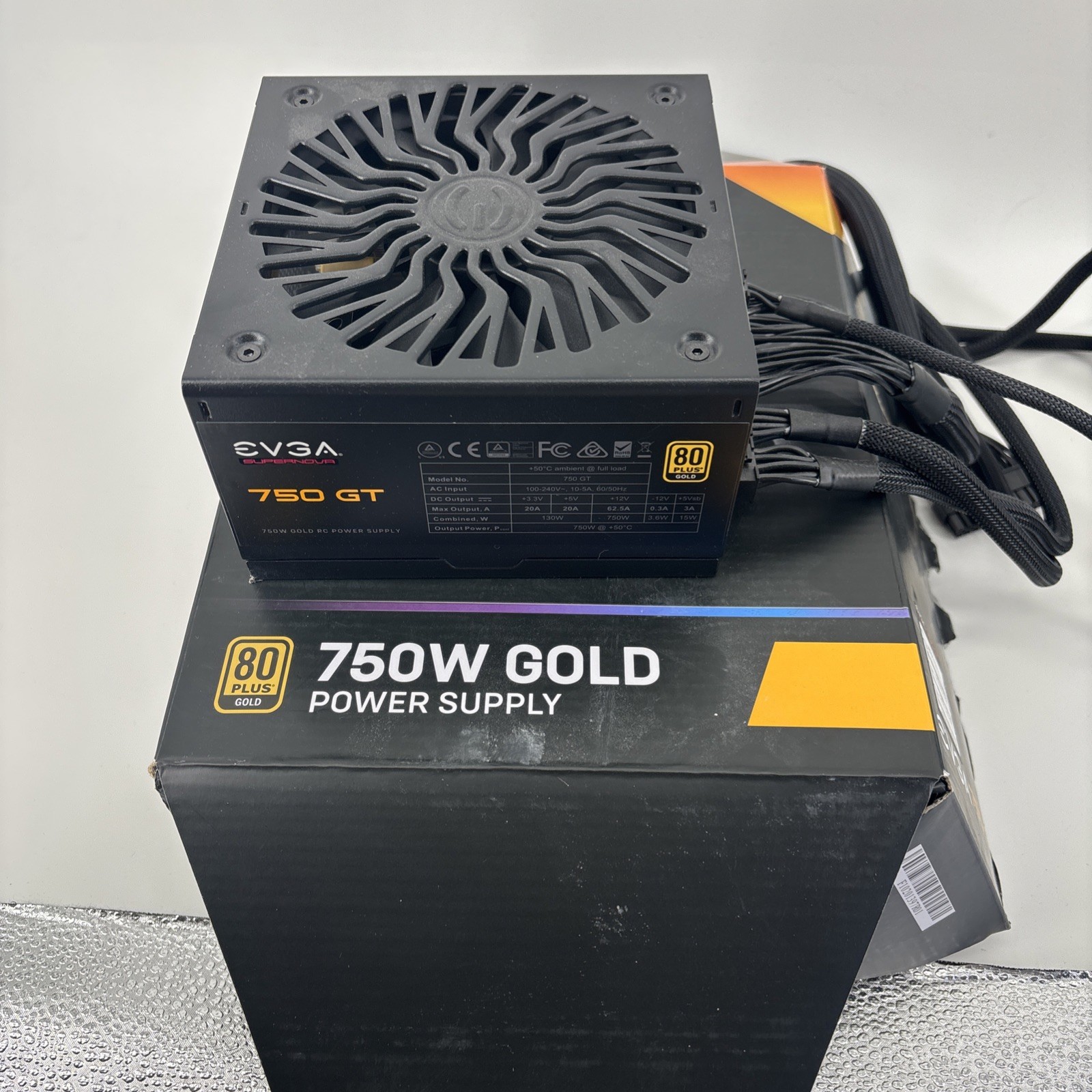 EVGA SuperNOVA 750 GT 80 Plus Gold 750W Power Module (220-GT-0750-Y1) Tested ✅