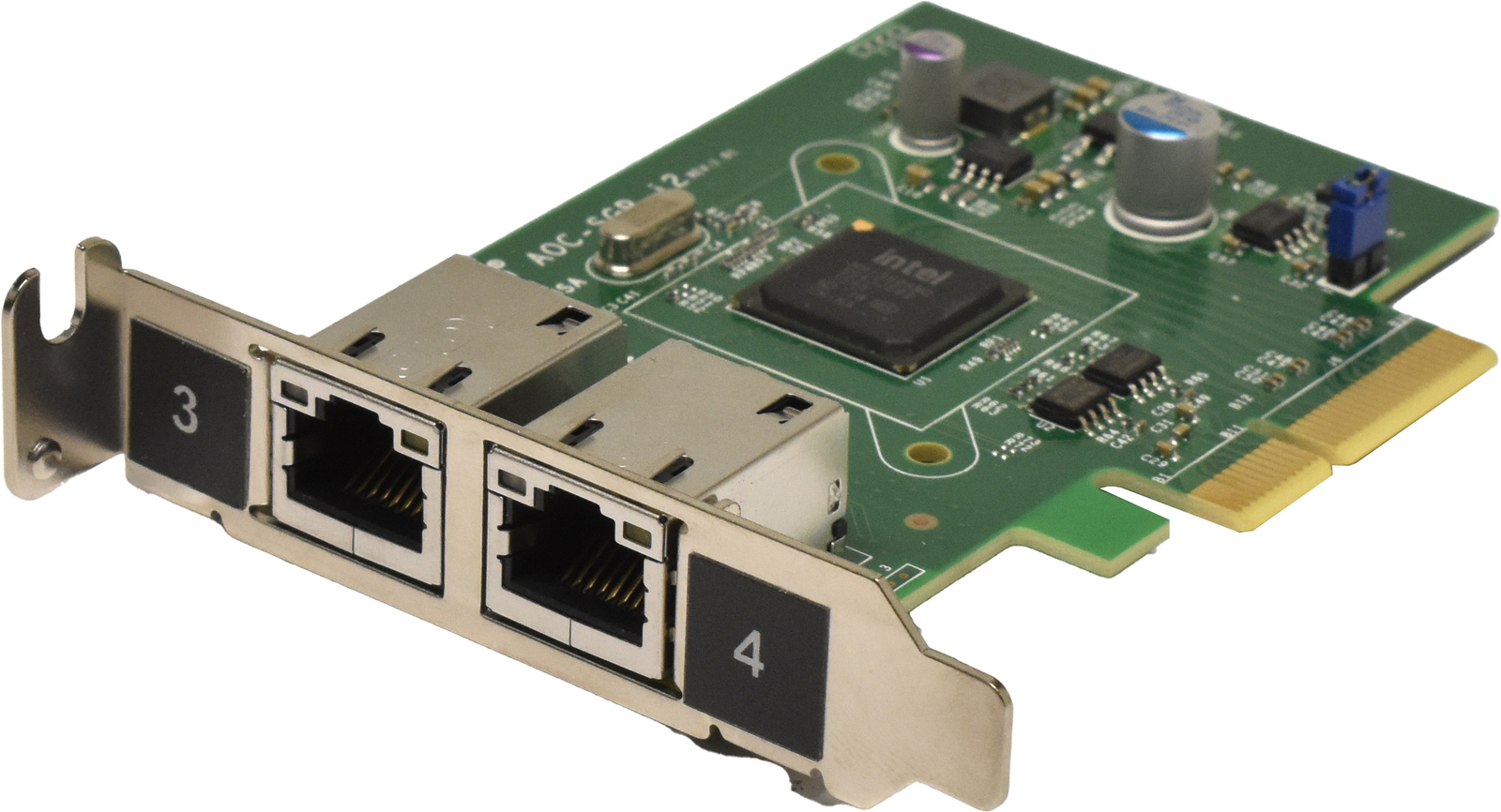 SUPERMICRO AOC-SGP-i2 Dual Port PCIe x4 Gigabit Ethernet Network Adapter LP