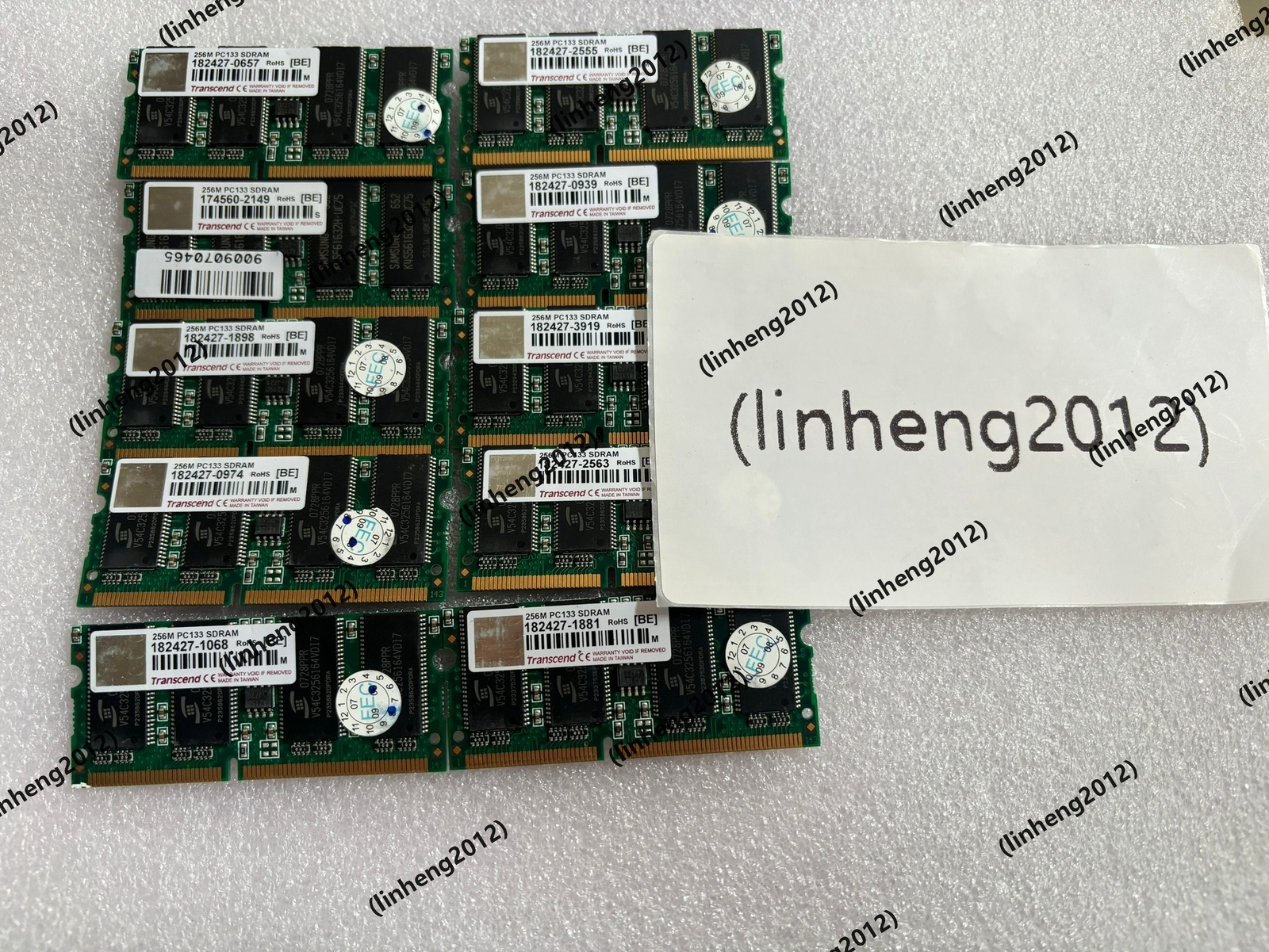 10PCS TRANSCEND 256MB PC133 SDRAM
