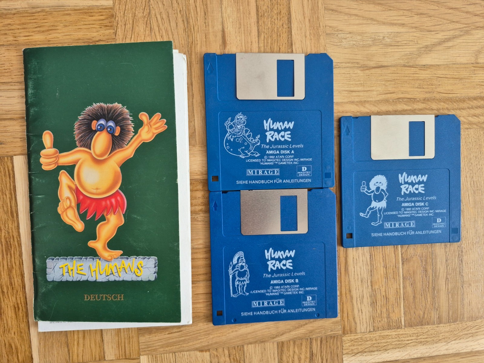 ✅ HUMAN RACE - Game on Floppy ⭐ Good Condition ⭐ Commodore Amiga 500 600 ⚡️