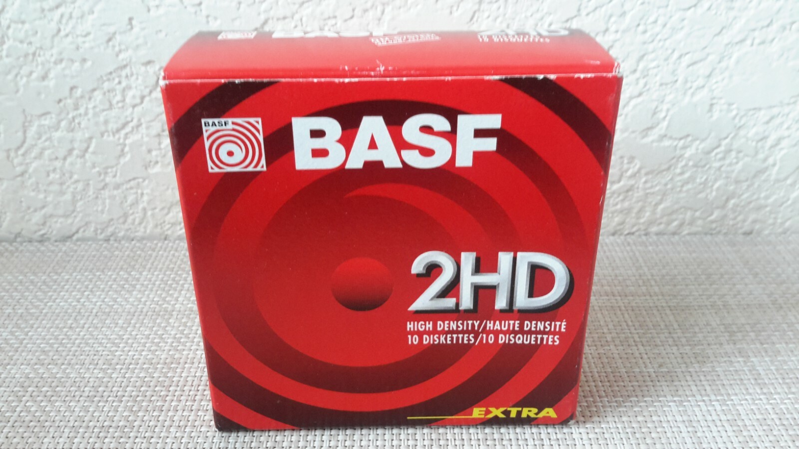 BASF 3.5" 2HD Floppy Disks  Opened Box Of New 10 Diskettes Unsealed