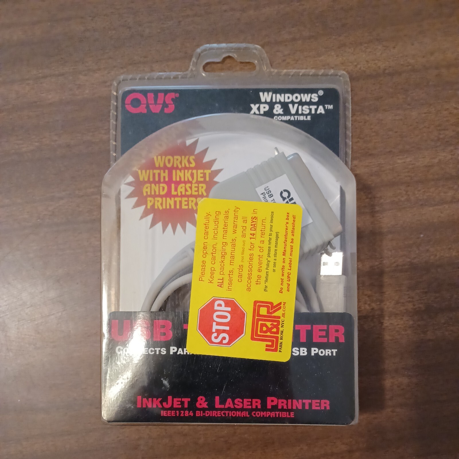 QVS 6ft USB to IEEE1284 Parallel Printer Bi-directional Adaptor Cable