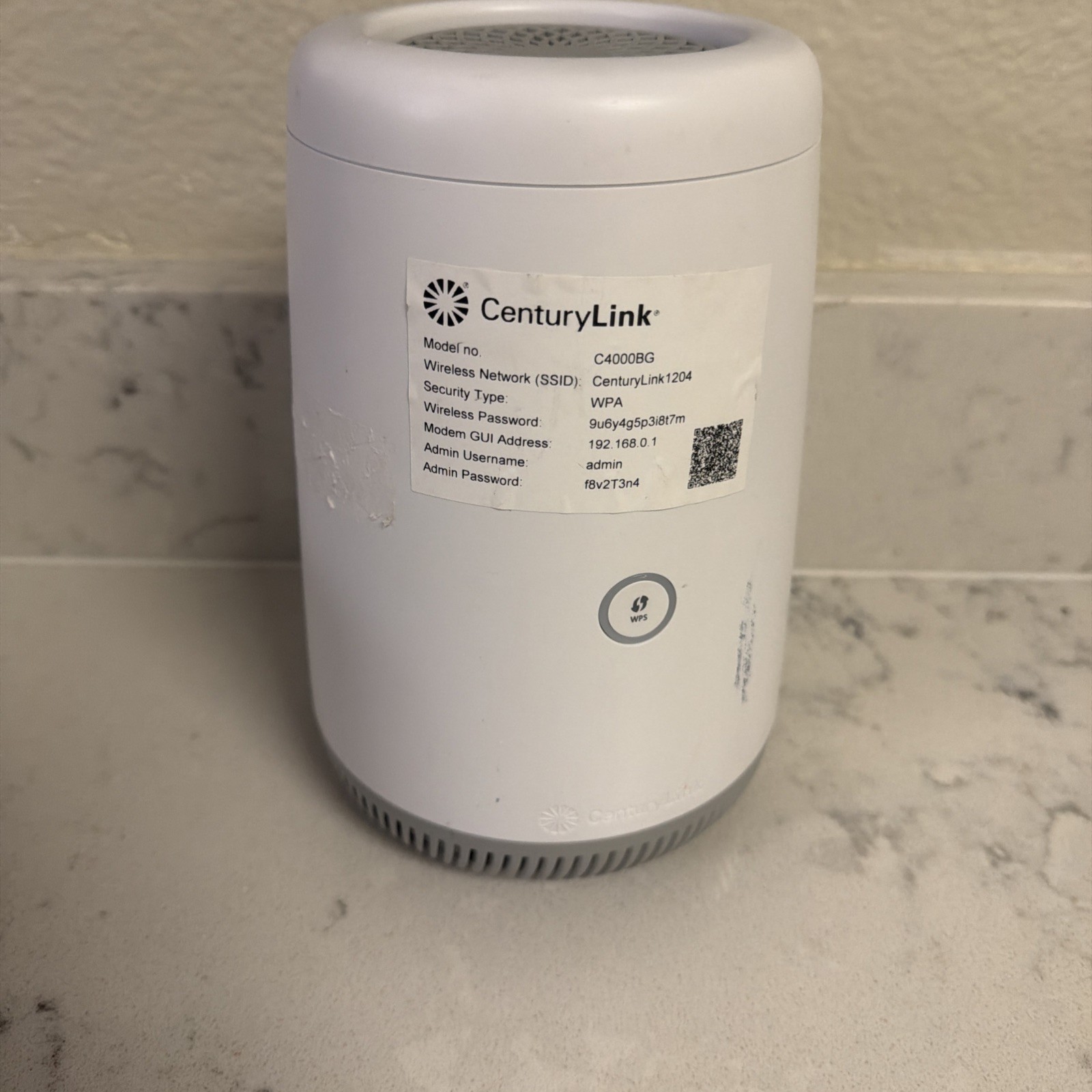CenturyLink Bonded Line DSL Wi-Fi Router - White (C4000BG)