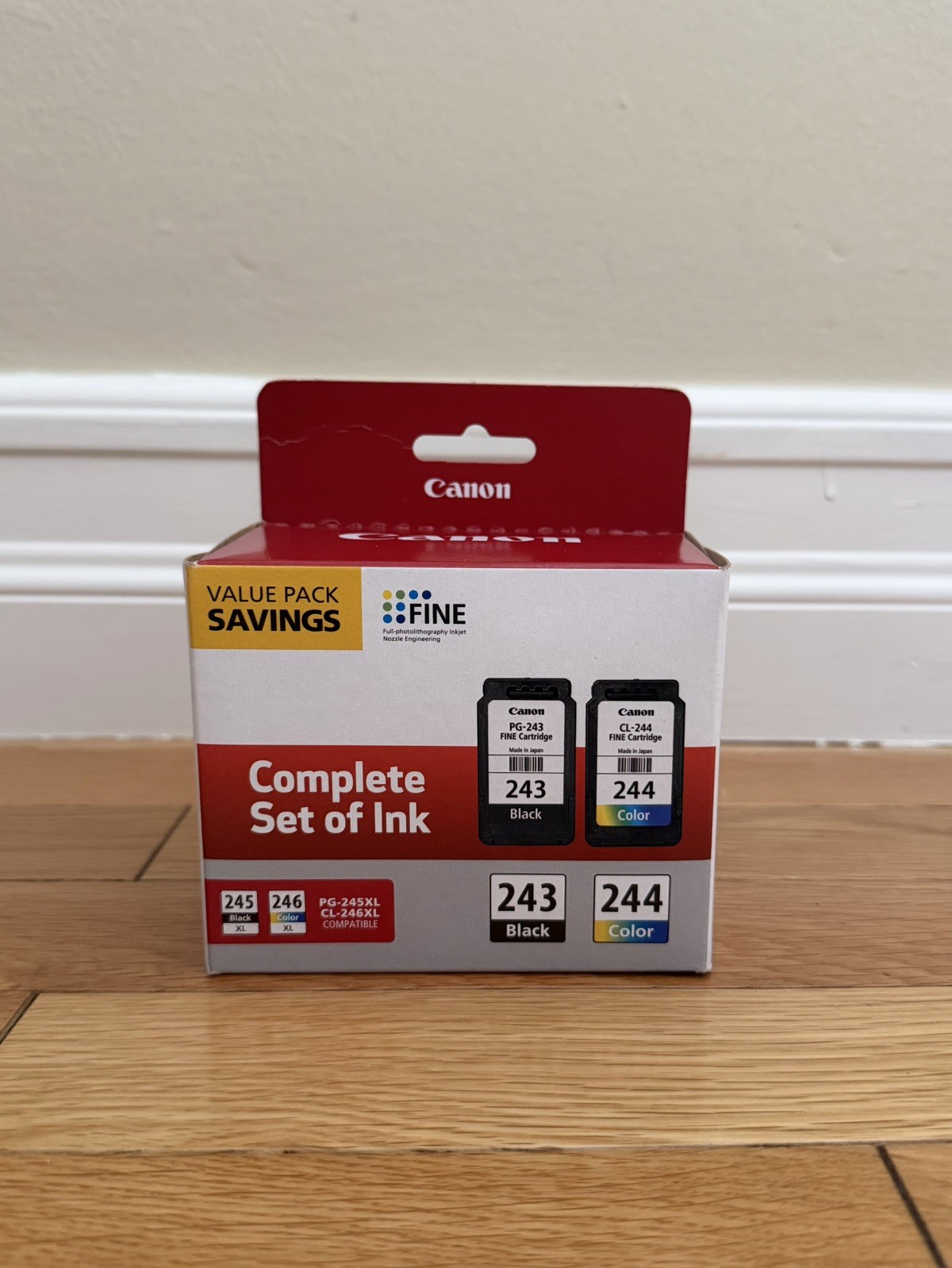 Genuine New Canon PG-243 CL-244 Ink Cartridge Black/Color Combo Value Pack 