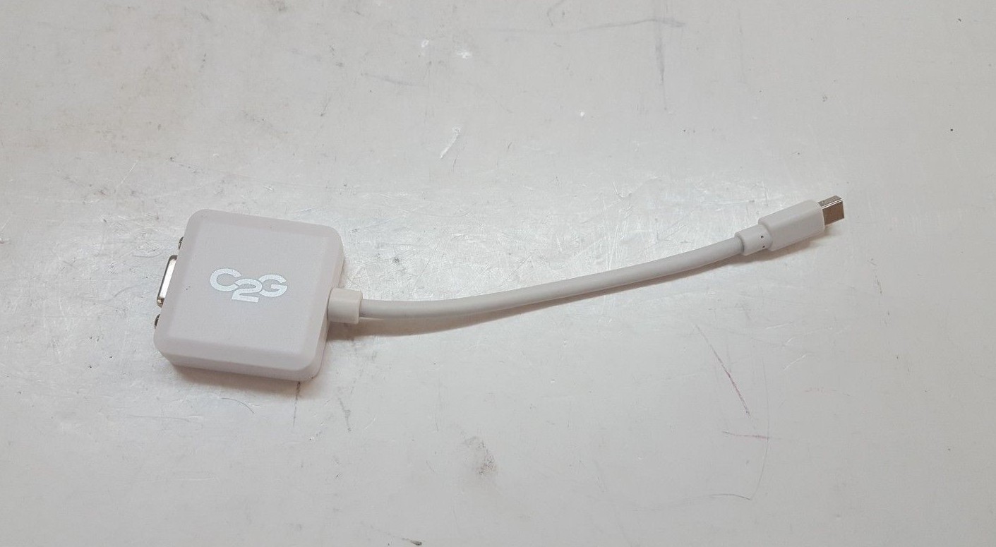 C2G Cables To Go 54316 Mini DisplayPort to VGA Adapters 8 " White