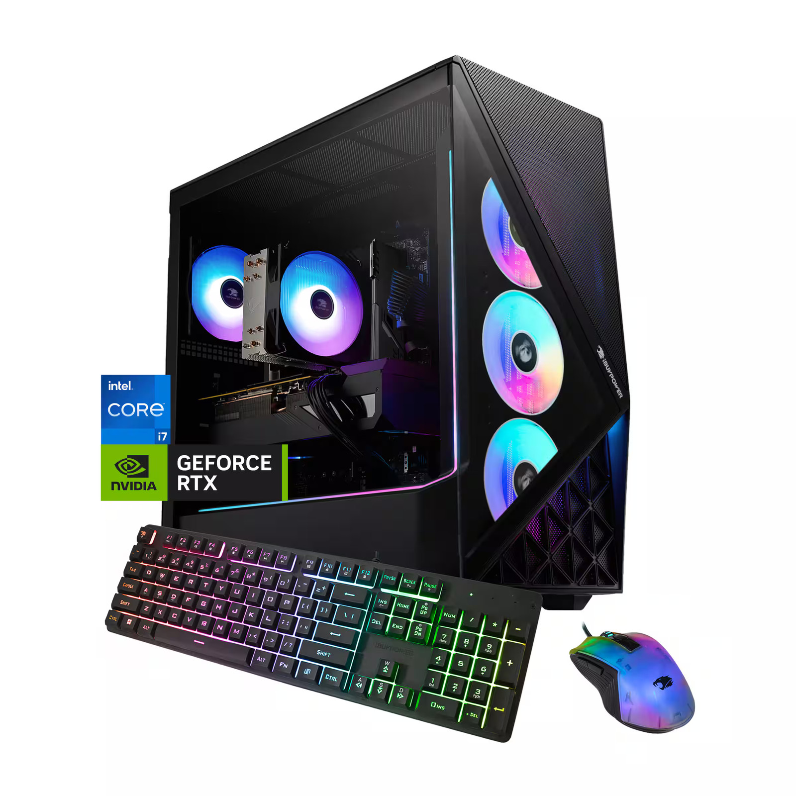 iBUYPOWER - Slate Gaming Desktop PC Intel Core i7 14700F 2024 NVIDIA RTX 5060...