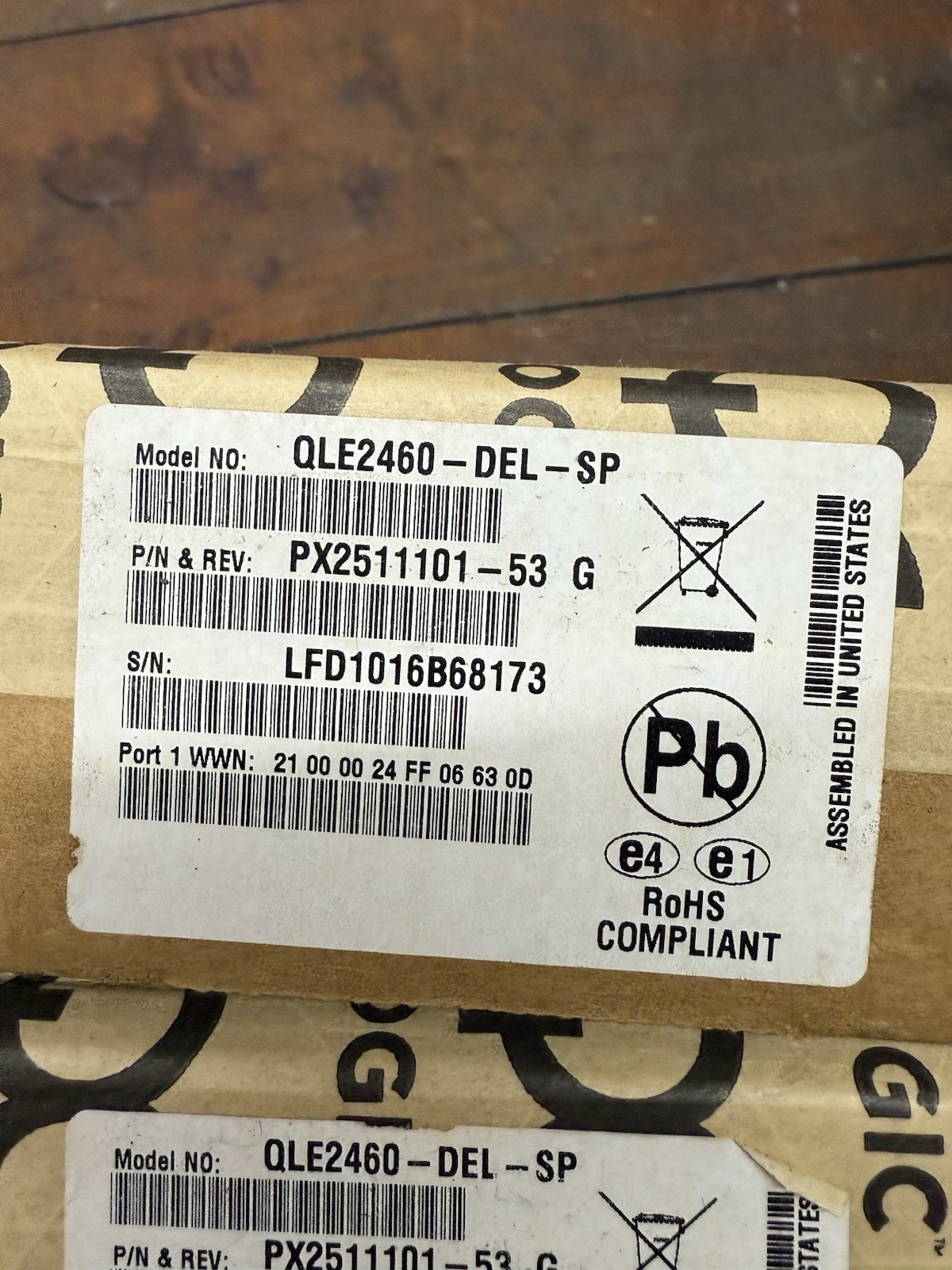 QLogic QLE2460-DEL-SP 4Gbps Fibre Channel HBA – Brand New Sealed