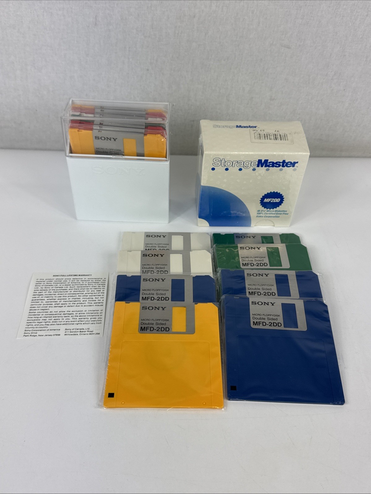 25x Sony & Storage Master MFD-2DD 3.5" Double Density Floppy Disks New  