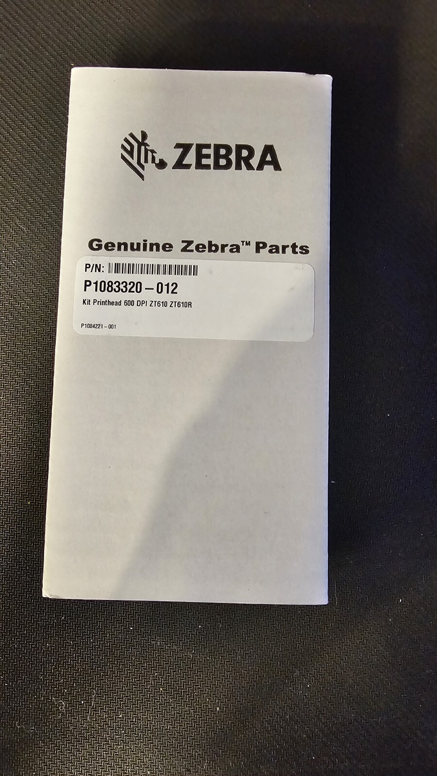 Genuine Zebra P1083320-012 600dpi Thermal Printhead, ZT610, New In Sealed Box.  