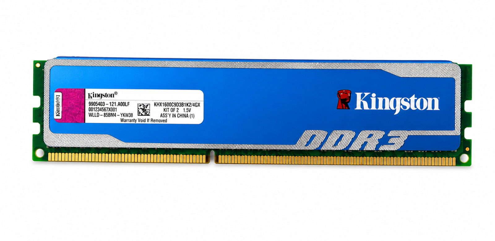 Kingston 🔧 HyperX 2GB DDR3-1600 (PC3-12800) Desktop Memory Module – Blue 🟥 ☆
