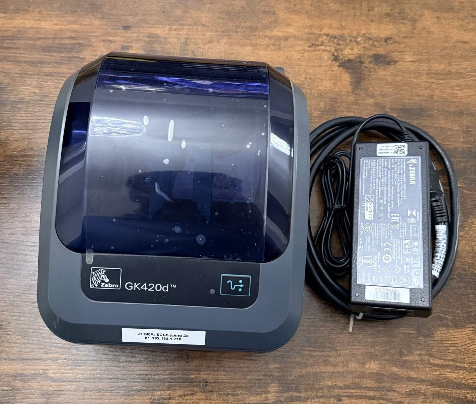 Zebra GK420d Thermal Barcode and Label Printer. Tested Works