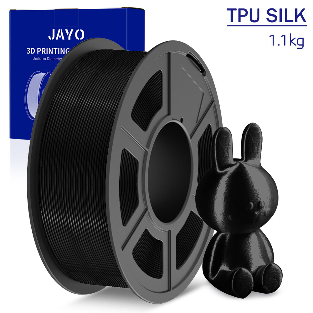 JAYO 1.1KG TPU SILK 98A 1.75mm Filament Flexible 3D Printer SILK Texture Smooth
