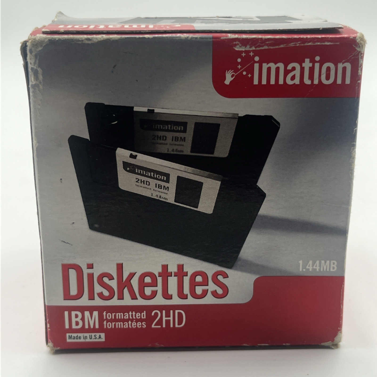Imation 3.5in 2HD 1.44MB IBM Formatted Diskettes 25 Pack New Sealed USA