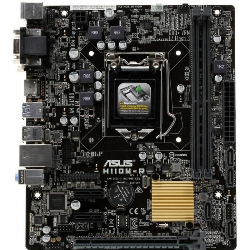 For ASUS H110M-R Intel H110 Micro ATX DDR4 Motherboard Socket LGA1151 Micro-ATX