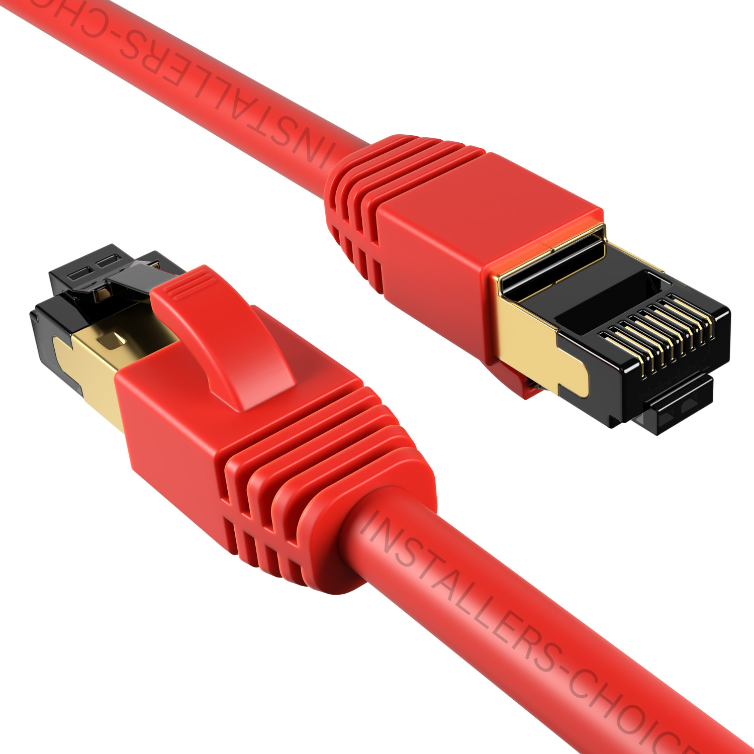 CAT8 RJ45 Ethernet Cable High Speed 40Gbps Network Shielded Copper Red lot