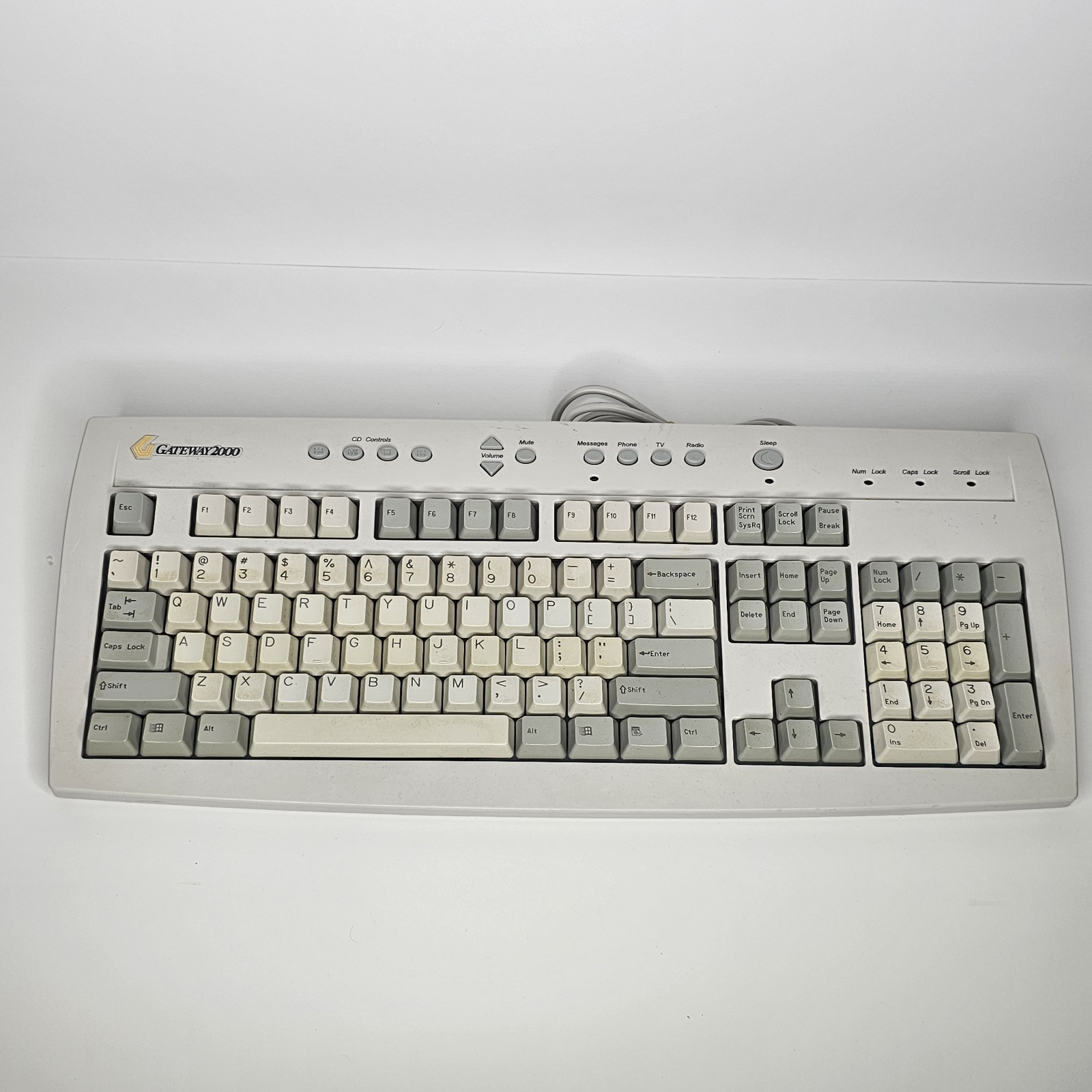 Vintage Gateway 2000 Multimedia PS/2 Computer Keyboard 7000598