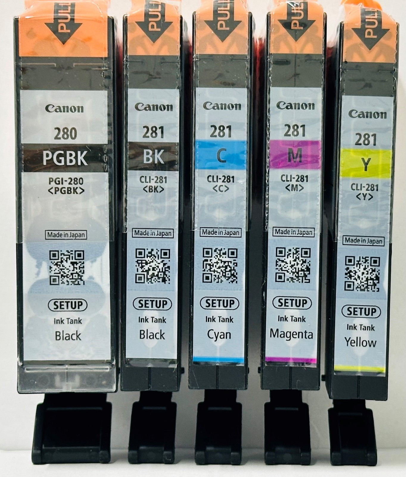 New Genuine Canon PGI-280 CLI-281 Black Color 5PK Setup Ink Cartridges