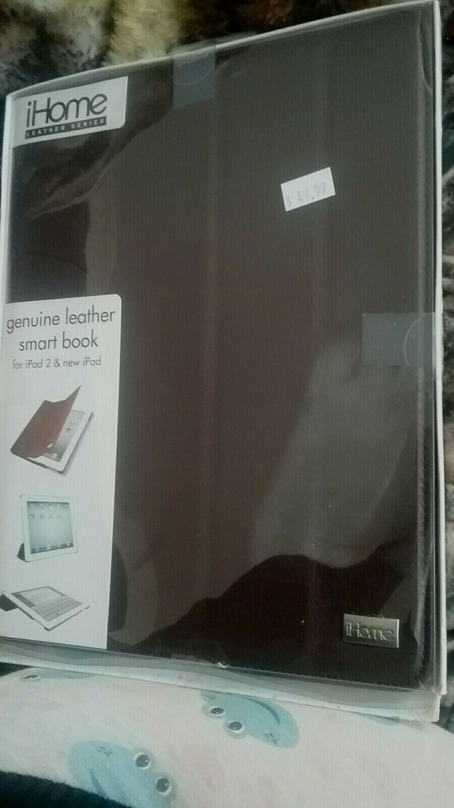 iHome Leather Series Genuine Leather Smart Book for Ipad 2 & New Pad Reg $49.99/