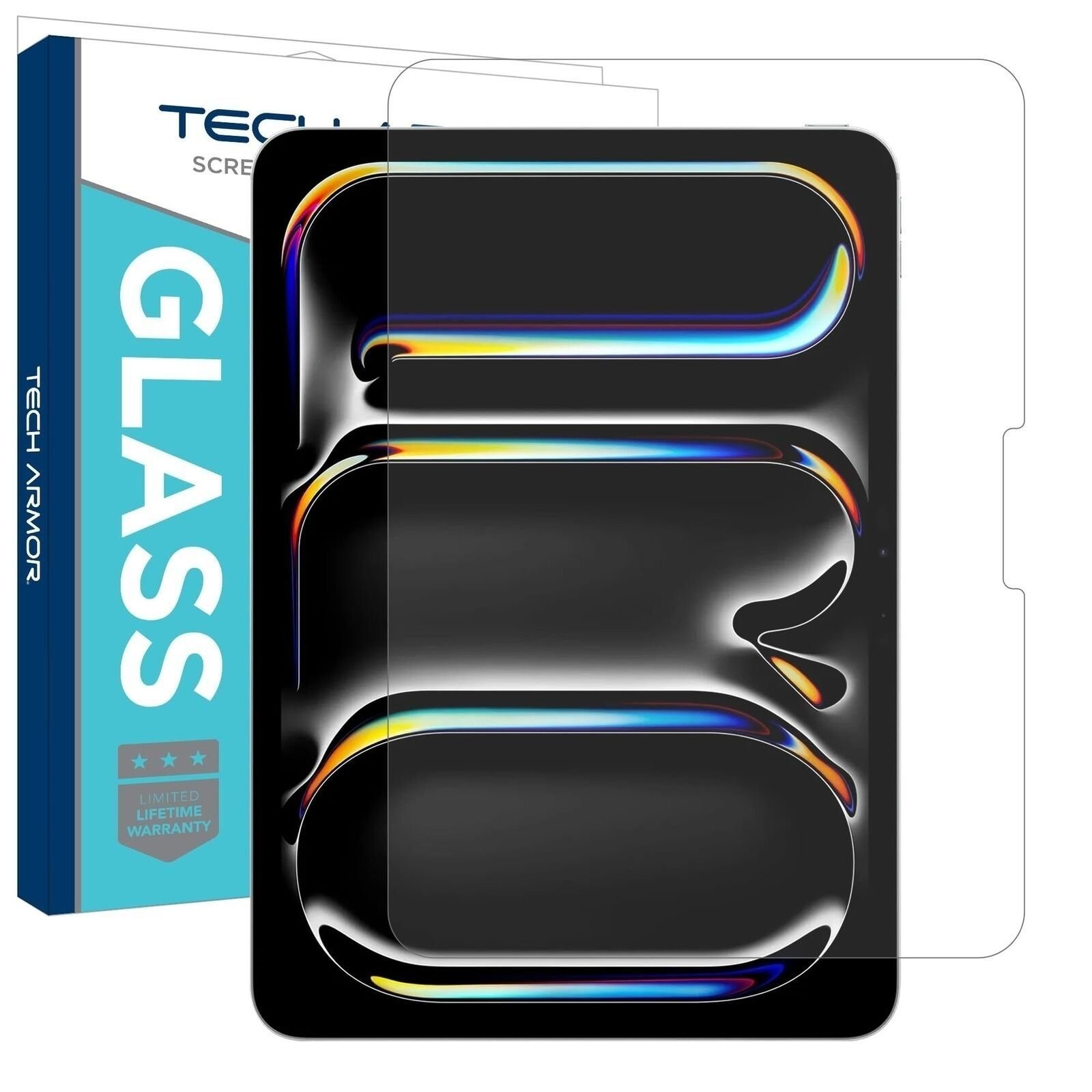 Tech Armor Glass Screen Protector for iPad Pro 11 M5 2025 & M4 2024 - 1 Pack