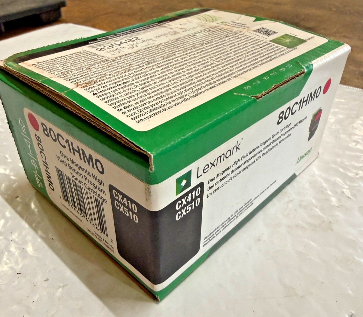 Lexmark 80C1HM0 High Yield Return Program Toner Cartridge Magenta (SEALED)