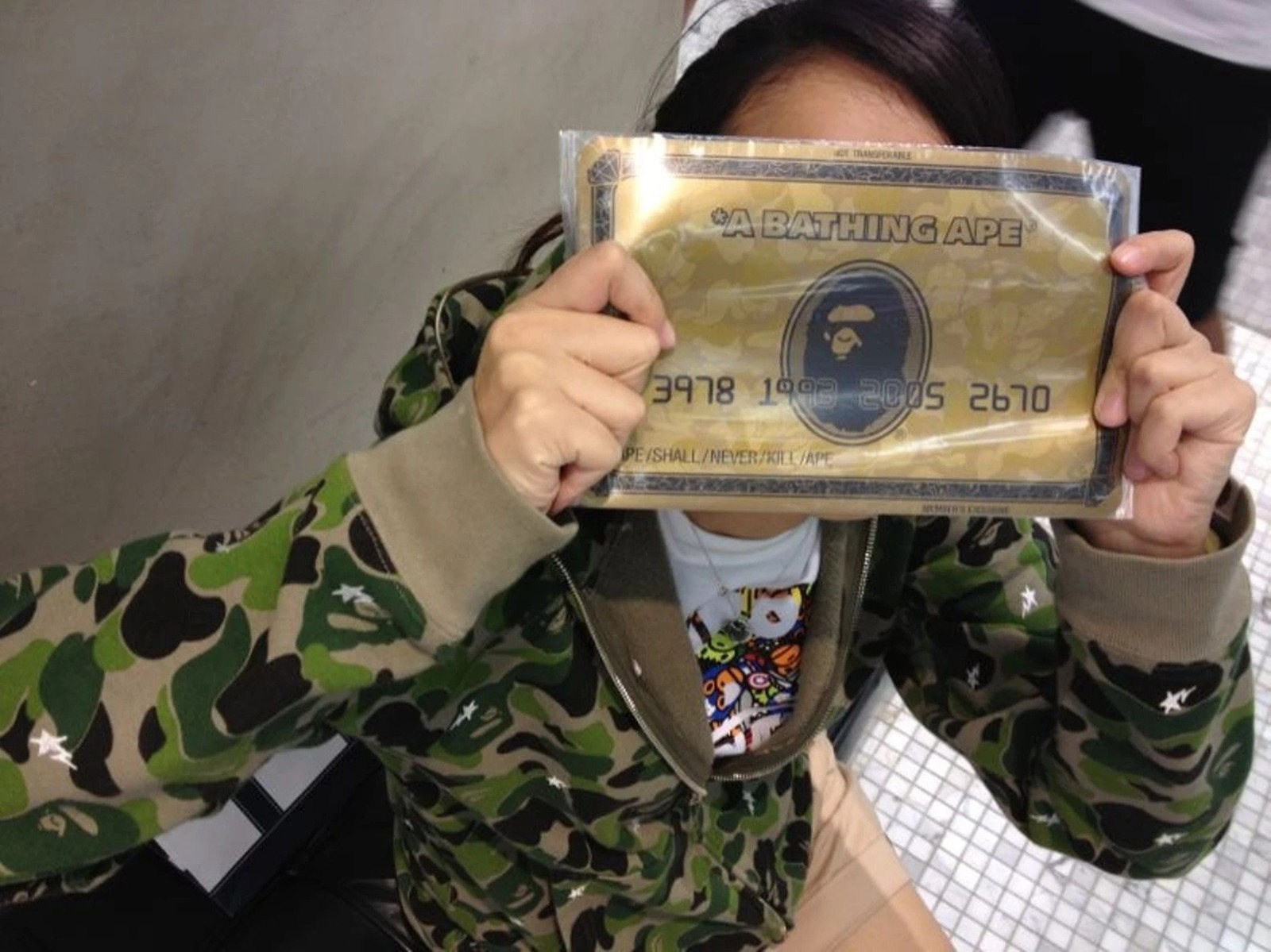 Bape Mousepad Gold Card Amex American Express Style Bape Mania Members Only