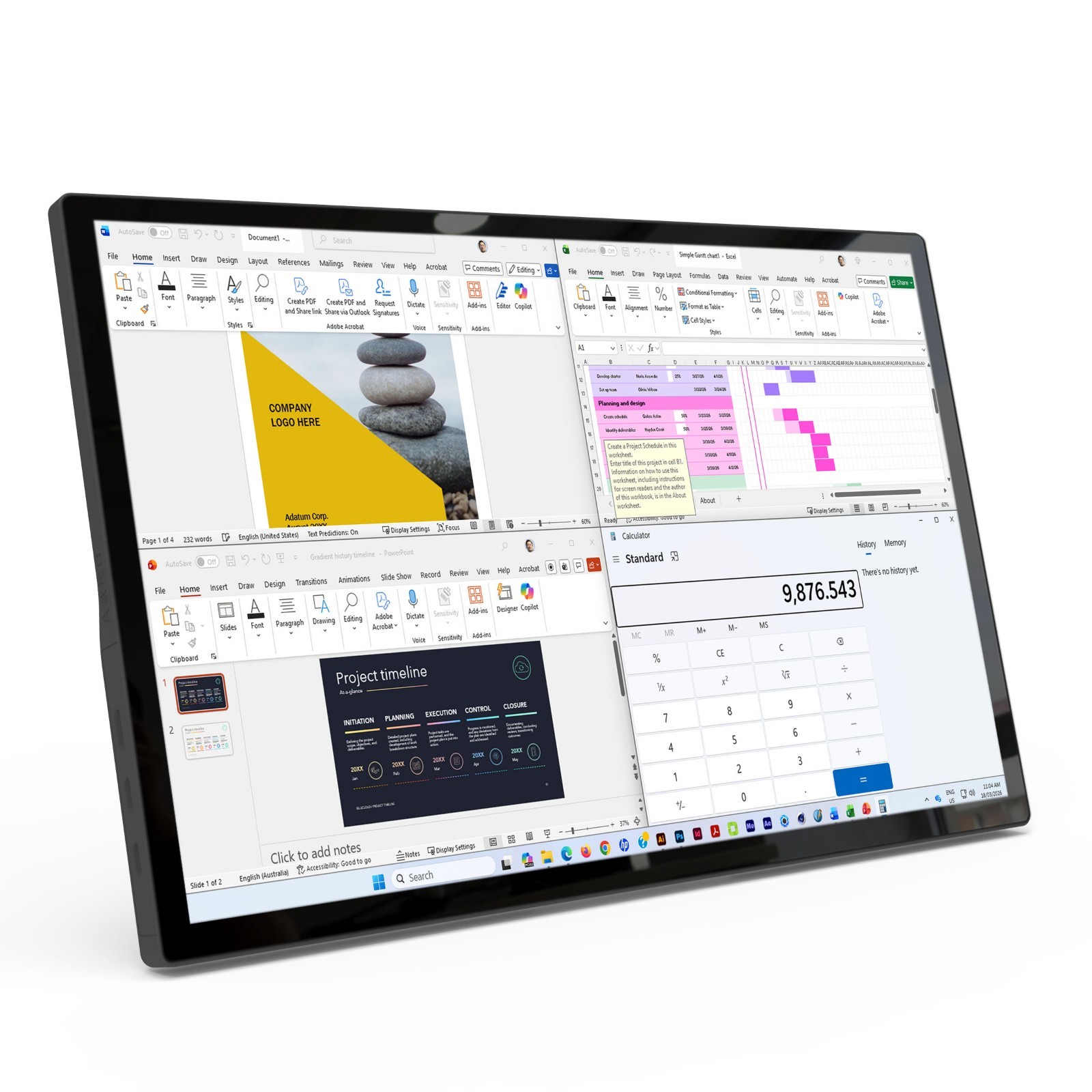 Laser 15.6 Inch Full HD Portable Touchscreen Monitor USB-C