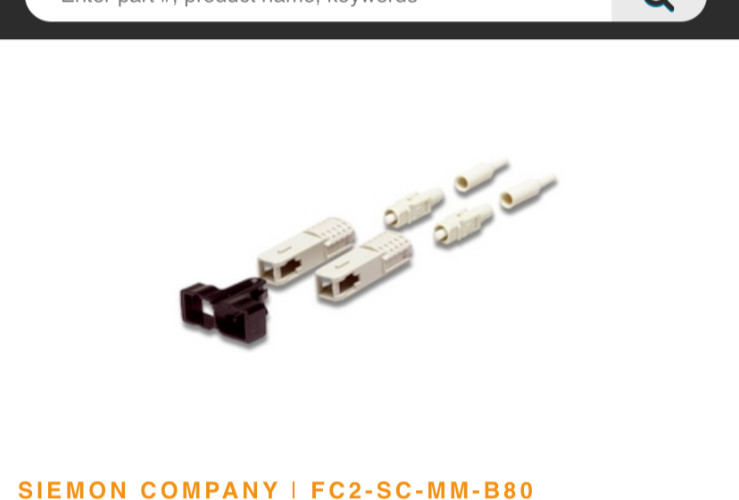 Siemon Fiber Optic Connector FC1-SC-MM-B80  Buffered Boot Beige Lot of 10