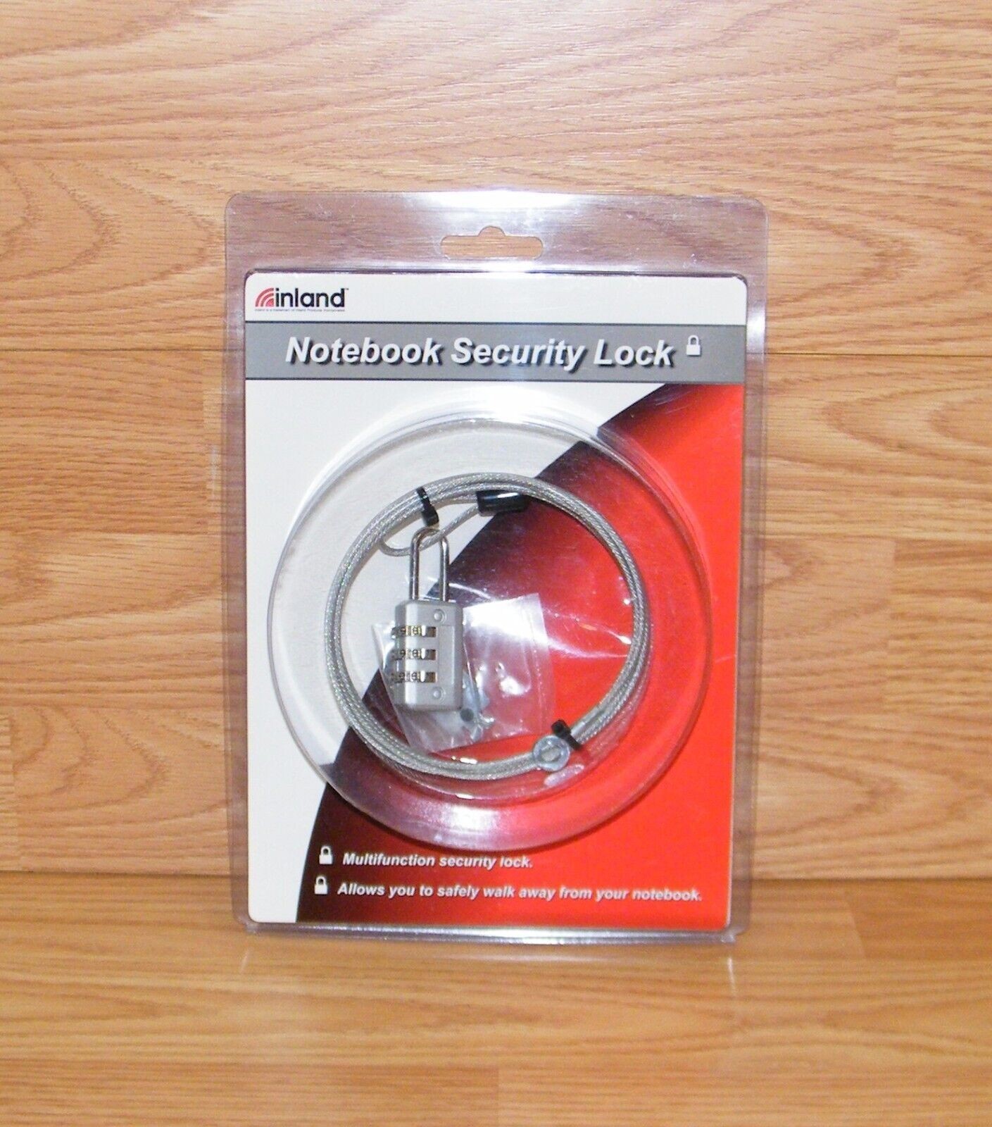 Genuine Inland Notebook / Laptop 3 Digit Combination Security Lock **NEW-READ** 
