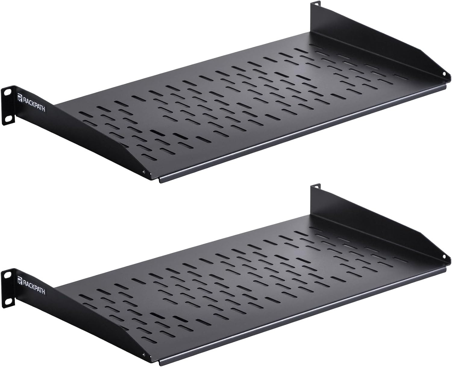 Rackpath 1U Cantilever Universal Rack Shelf - 10In Deep – Rackmount Shelf for 19