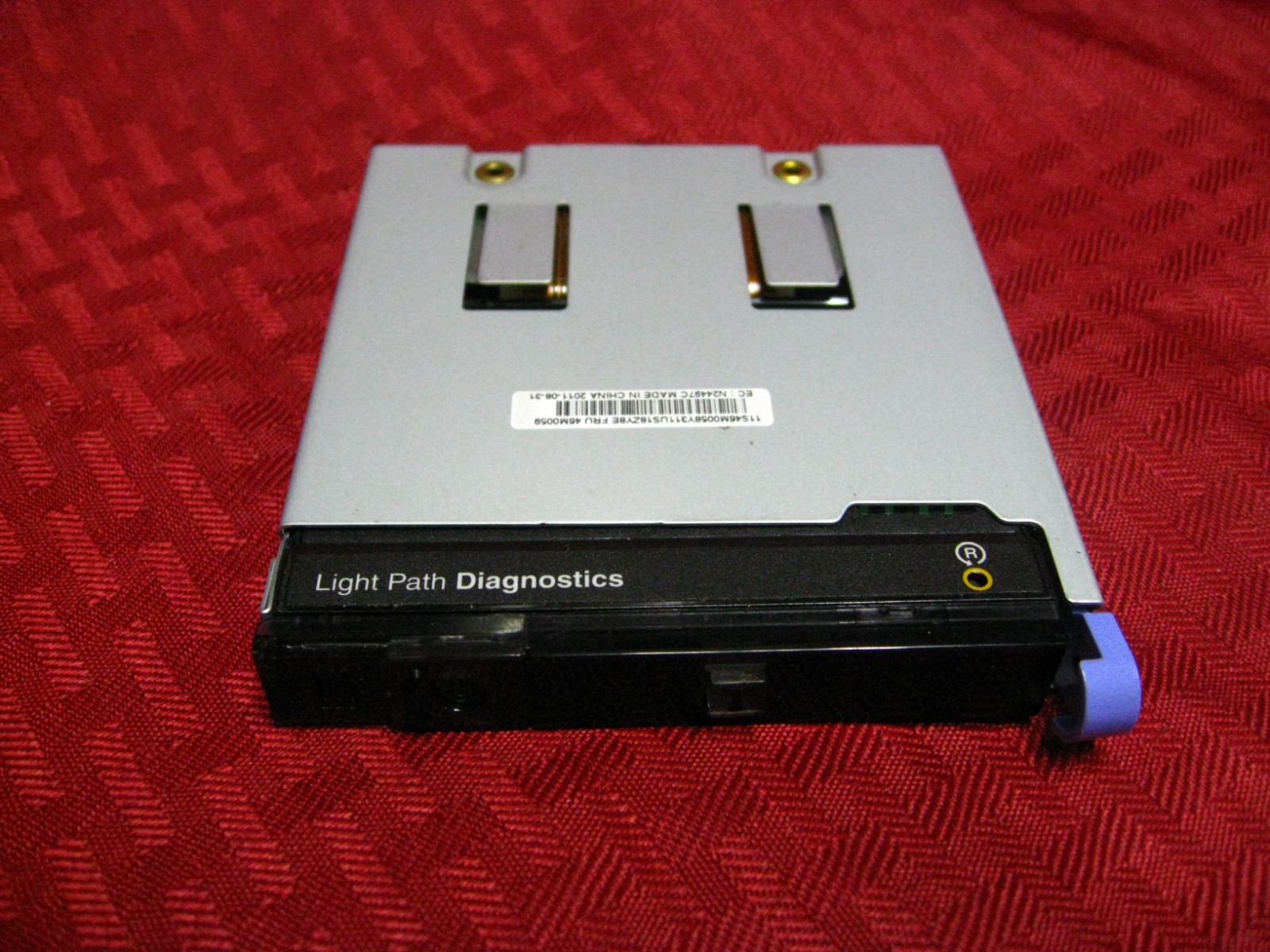 IBM x-Series x3650 M3 Light Path Diagnostics Operator Information Panel 46M0059
