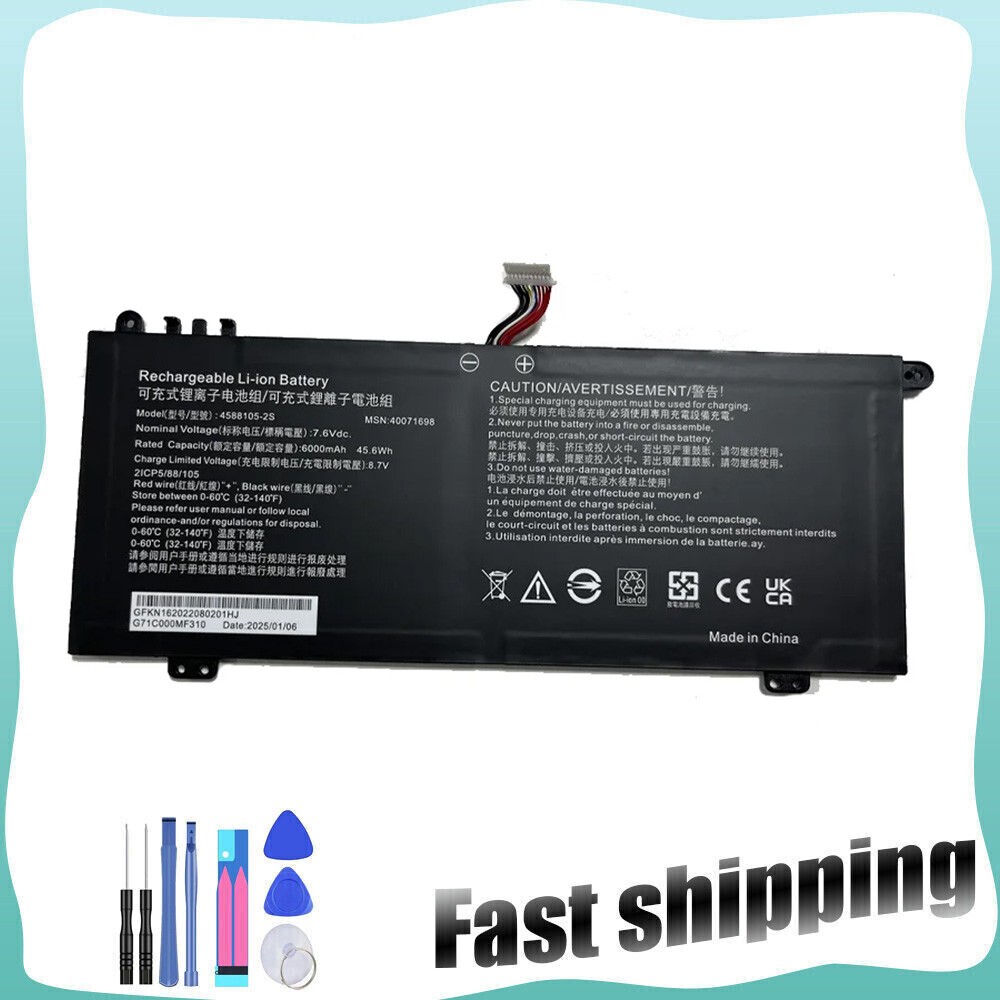 4588105-2S Battery for TOSHIBA Dynabook Satellite PRO C50-H-108 40071698 6000mAh
