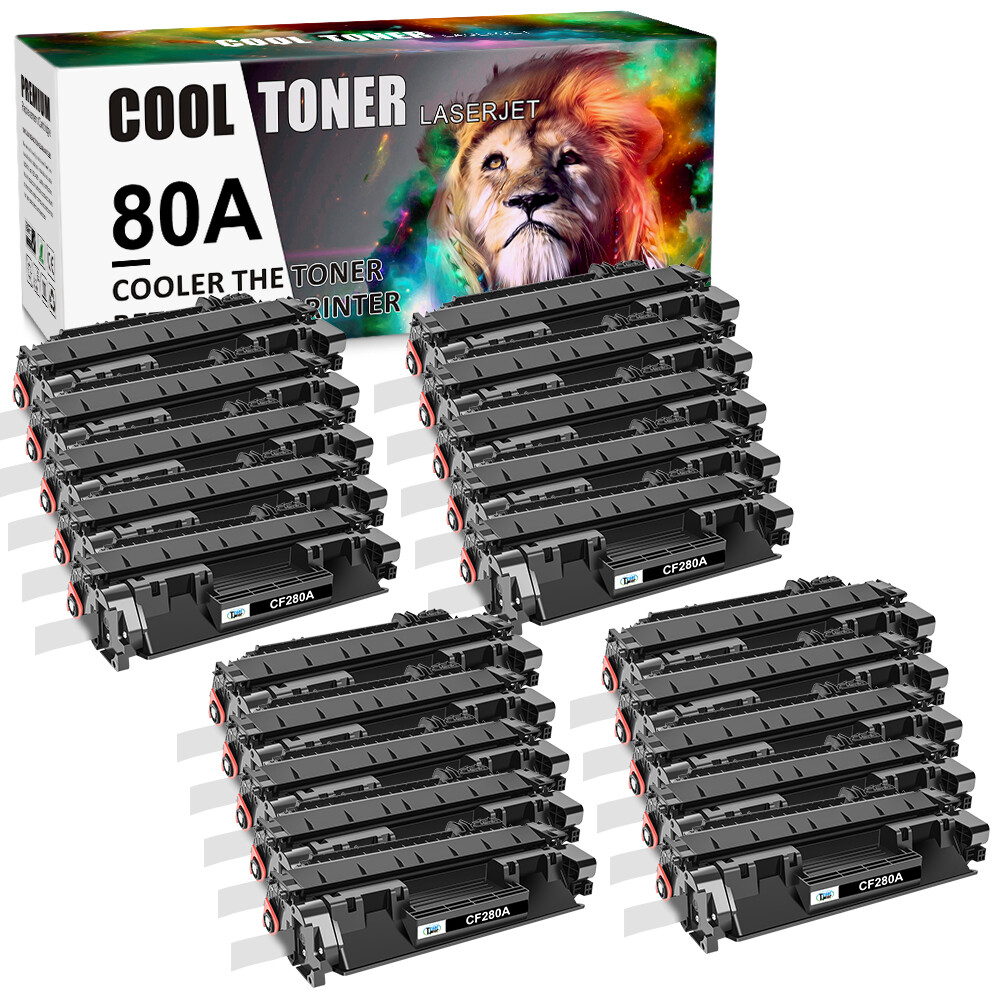 20x CF280A Toner Compatible with HP 80A LaserJet Pro 400 M401n M401dn MFP M425dn