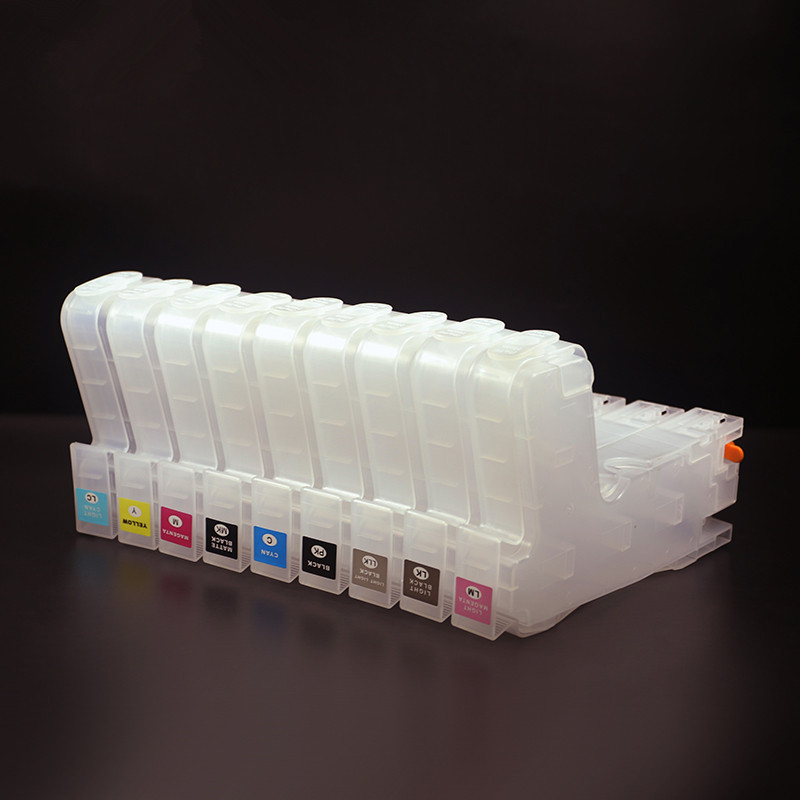 9 Pieces 280ml Chip Equipped Empty Ink Cartridges T8501-T8509 for Epson SC P800