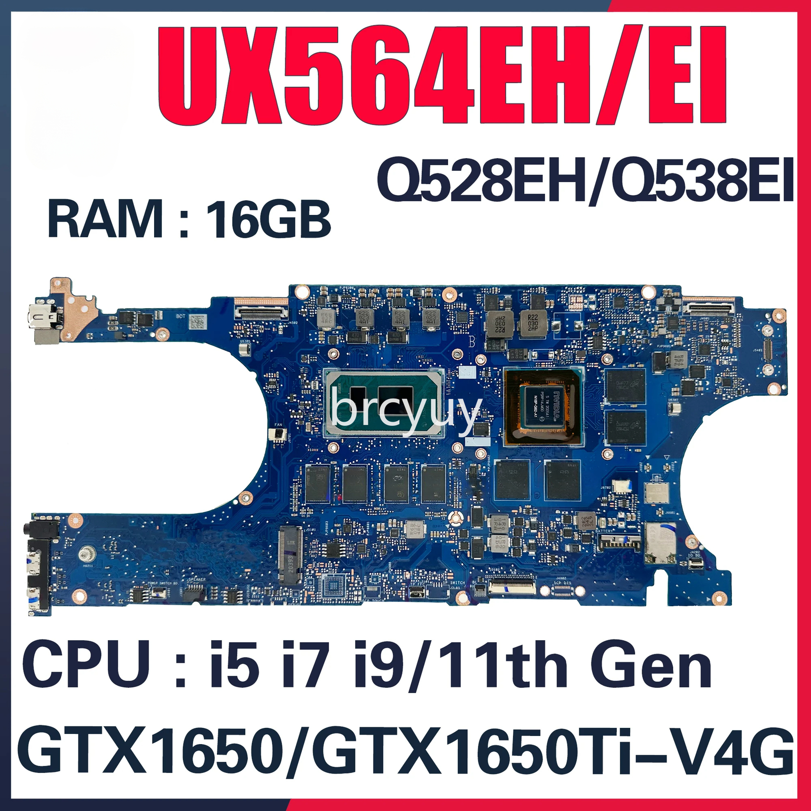 UX564EH For ASUS UX564E UX564EI UX564PH Q538EI Q528EH Motherboard i7-1165G7