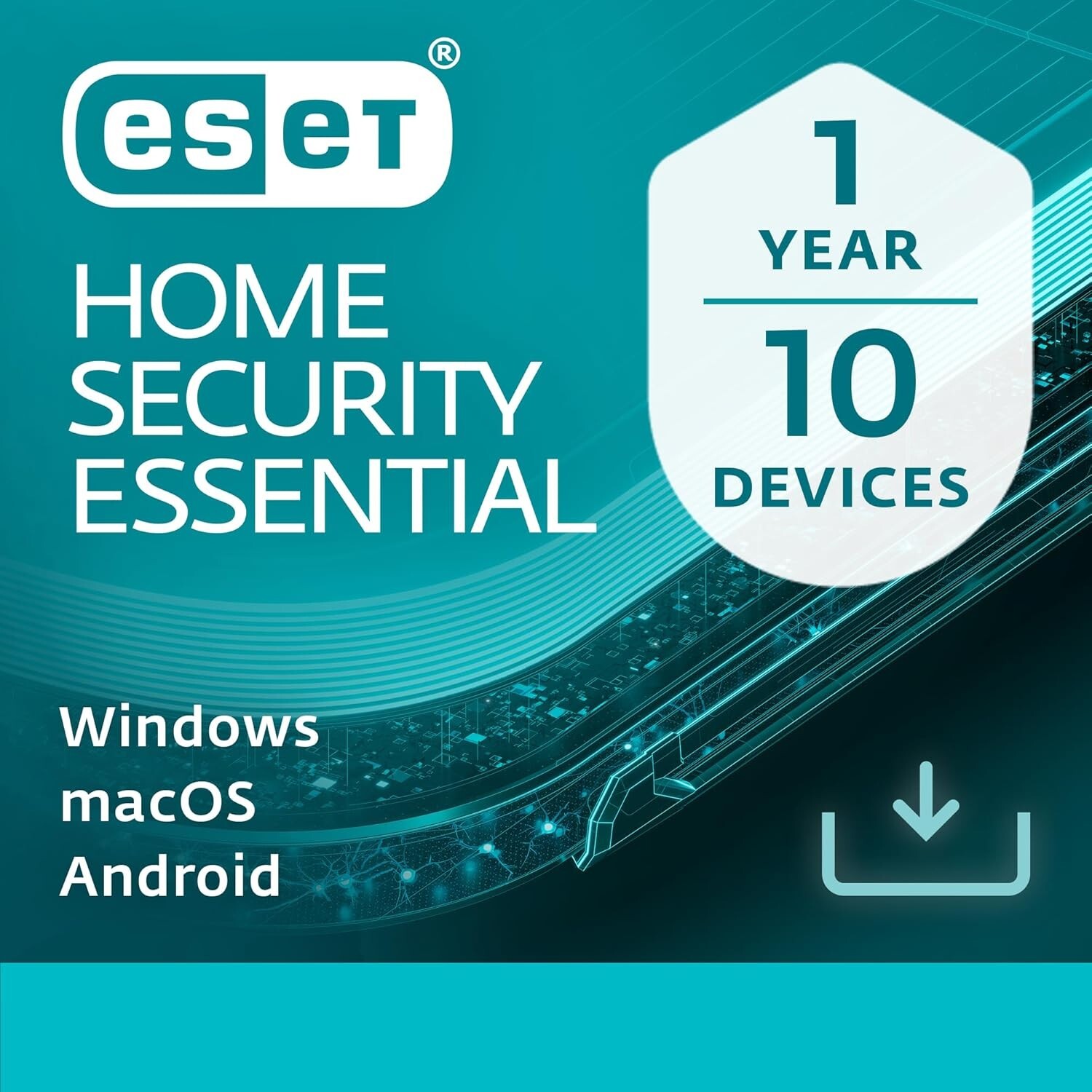 ESET HOME Security Essential 2026 10 Device 1 Year Activation Code by Email