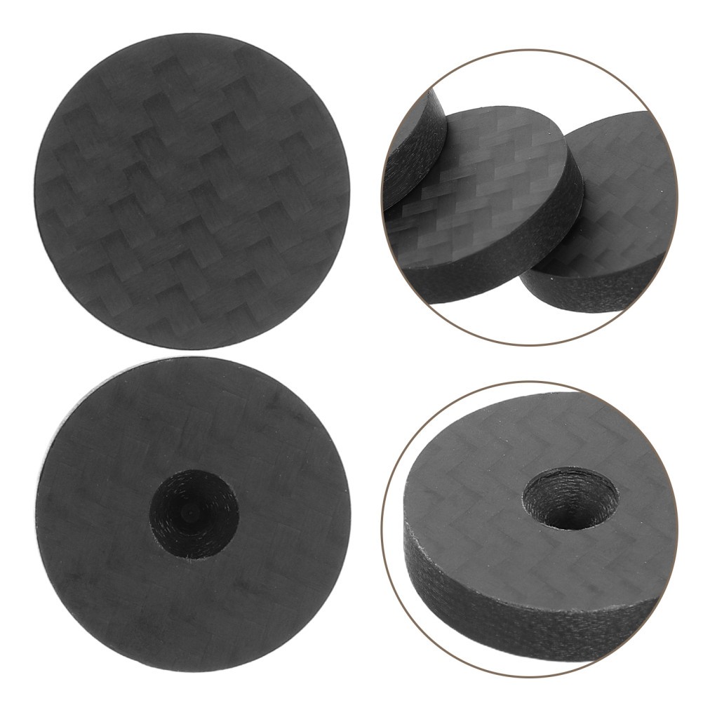 4 PCS Carbon Fiber Speaker Feet Turntable Isolation Base Anti Vibration Pads