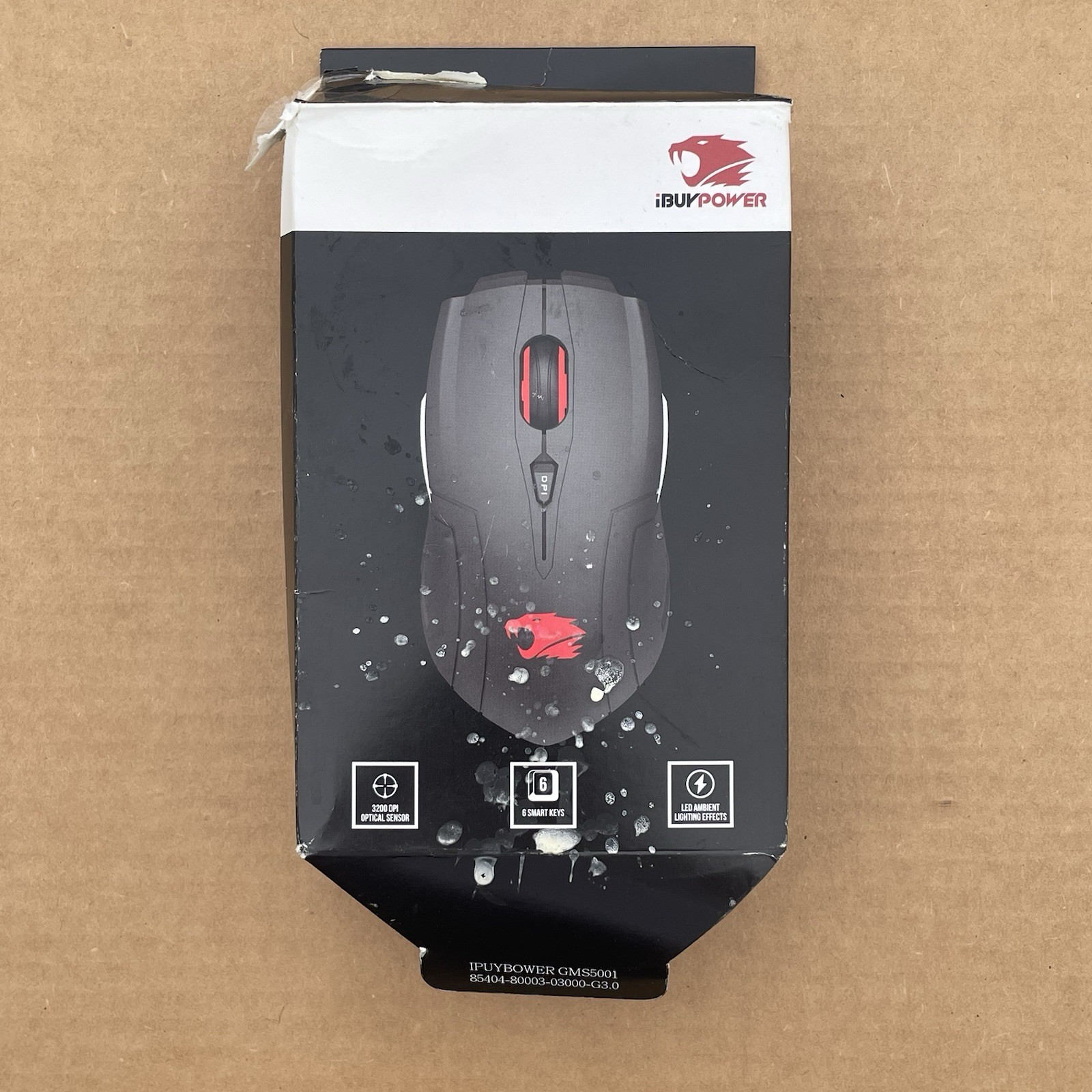 IBuy Power Gaming LED Optical RGB Mouse Wired USB GMS5001 Black
