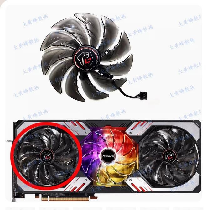 For ASROCK RX6800XT 6900XT 6950XT Phantom Graphics Card Fan FDC10U12S9-C
