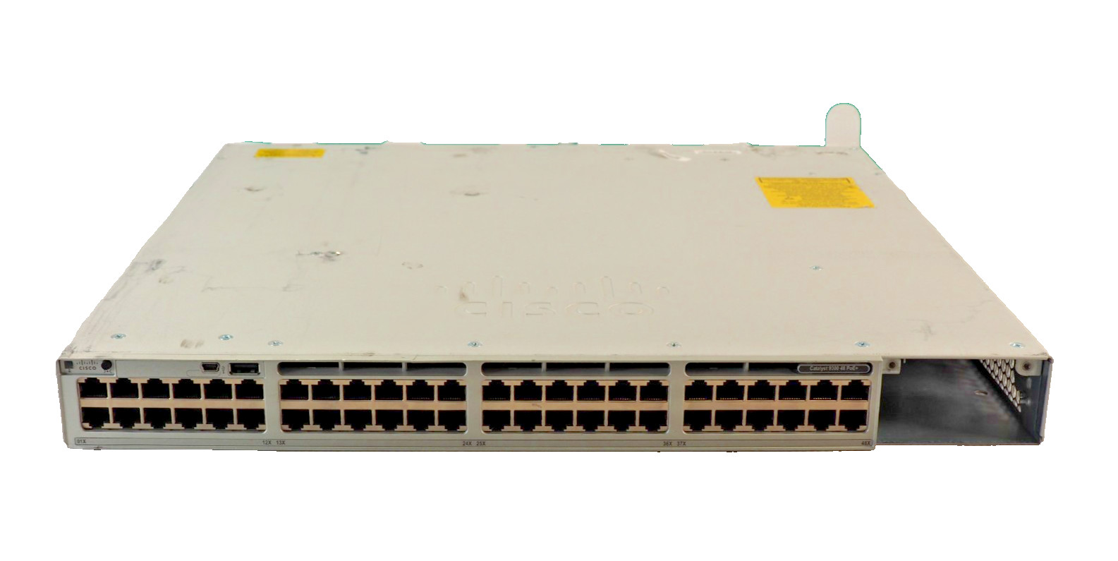 Cisco Catalyst C9300-48P-E 48-Port PoE+ Network Switch FOR PARTS NO FAN NO PSU