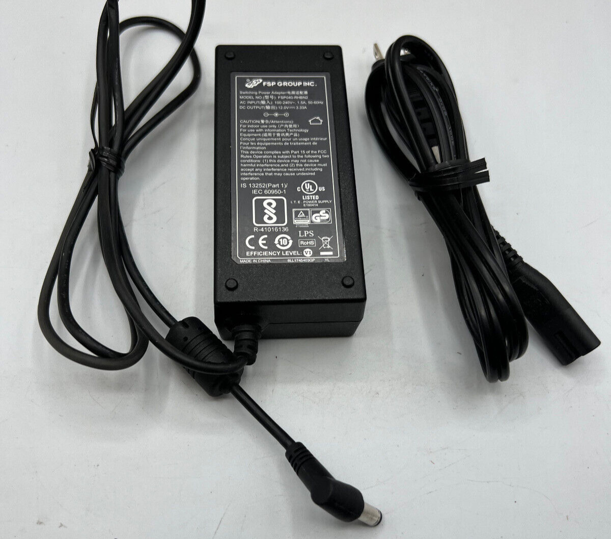Genuine FSP FSP040-RHBN2 AC/DC Power Adapter 12V 3.33A 40W