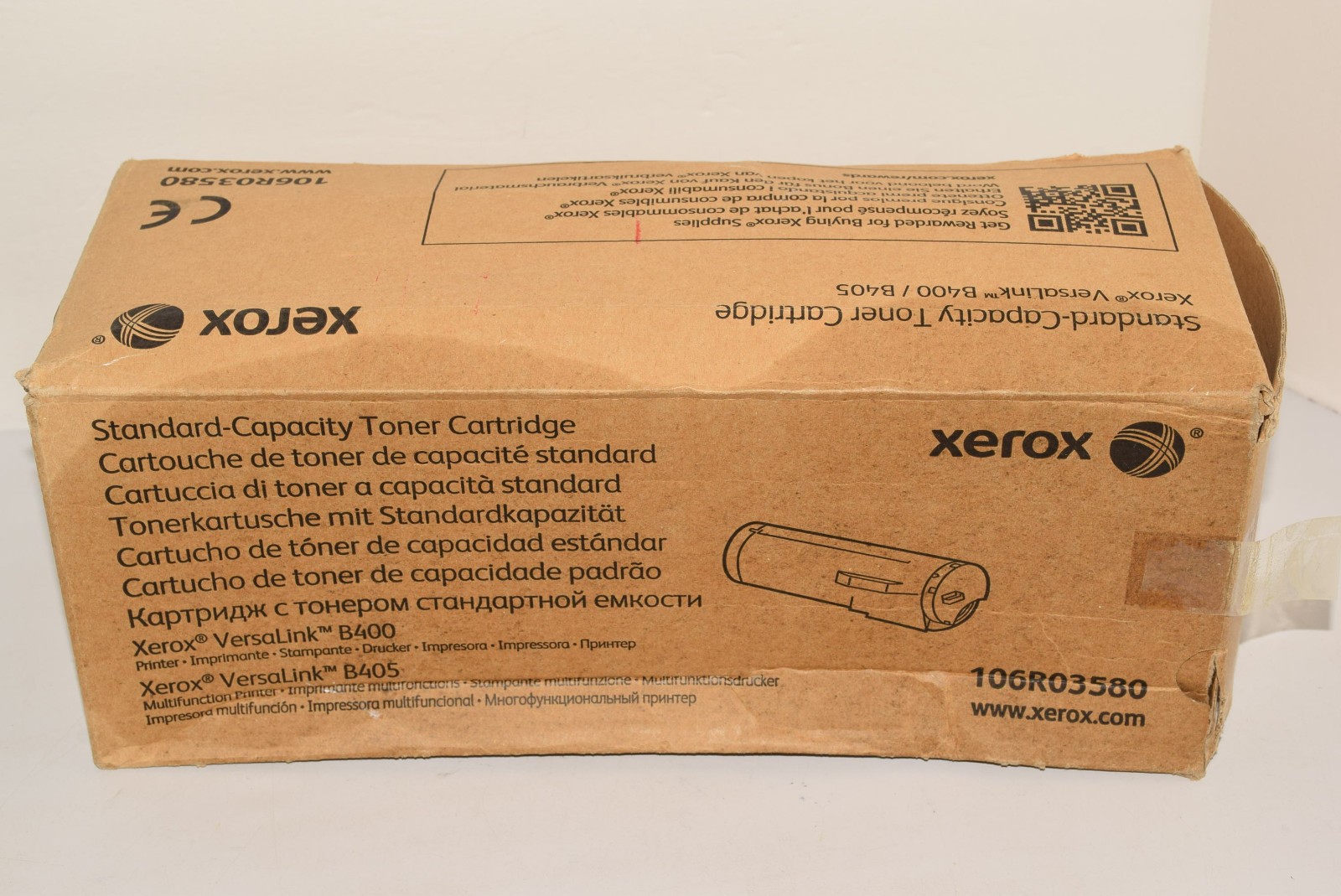 GENUINE - XEROX 106R03580 Standard Capacity BLACK Toner for B400 B405 - OPEN BOX