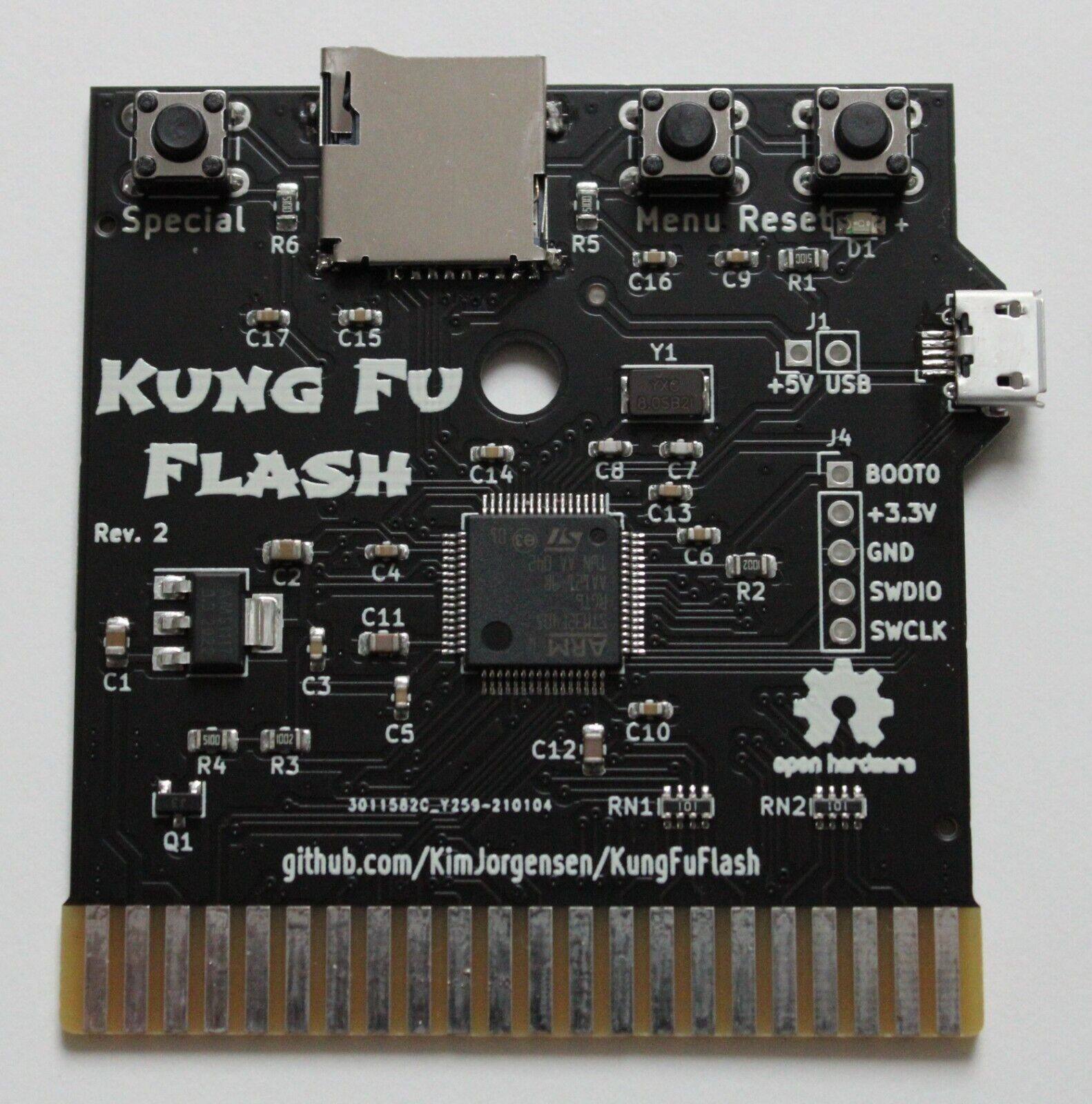 Kung Fu Flash commodore C64 Flash cartridge cart without case
