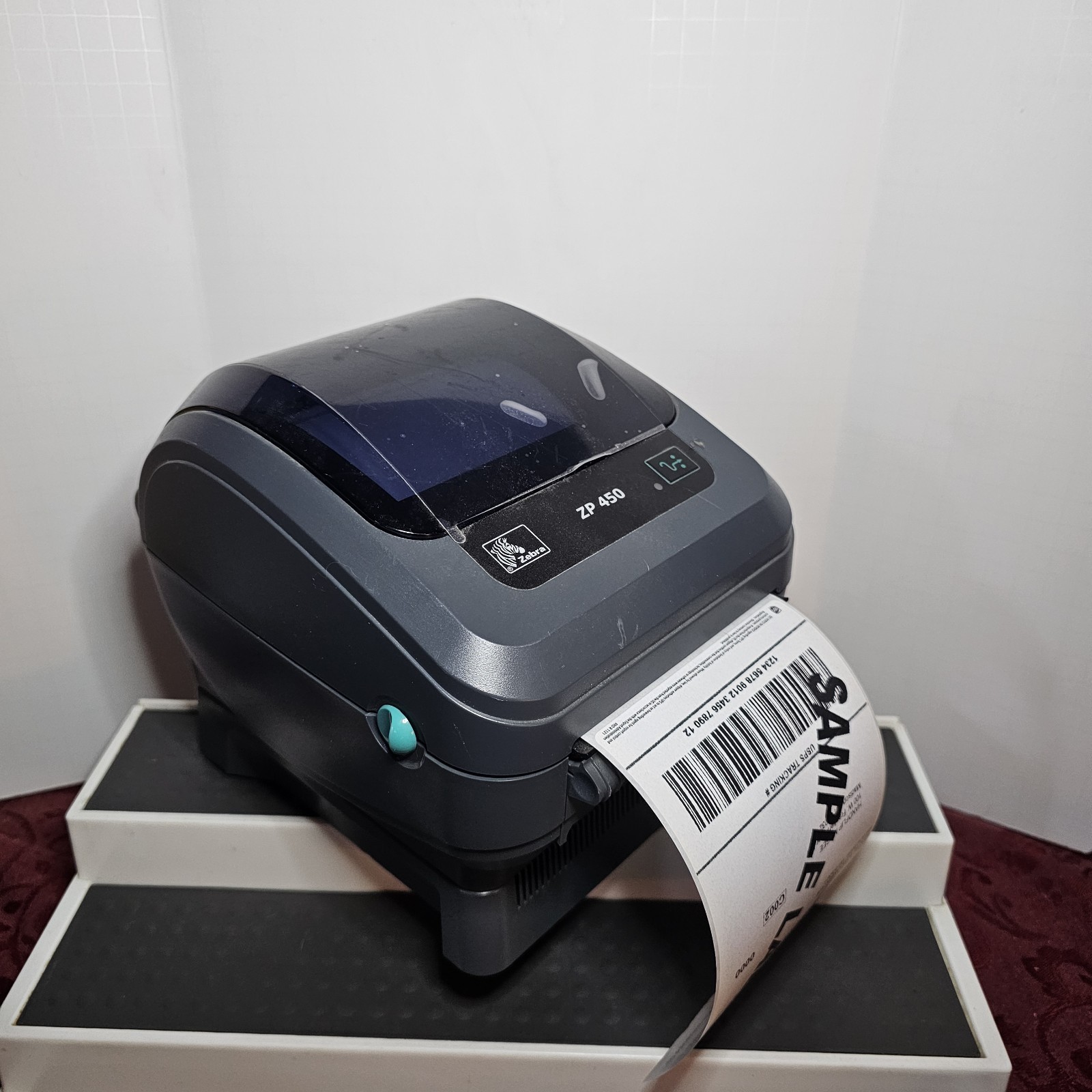 Zebra ZP450 CTP Portable Direct Thermal Shipping Label Printer USB Serial TESTED